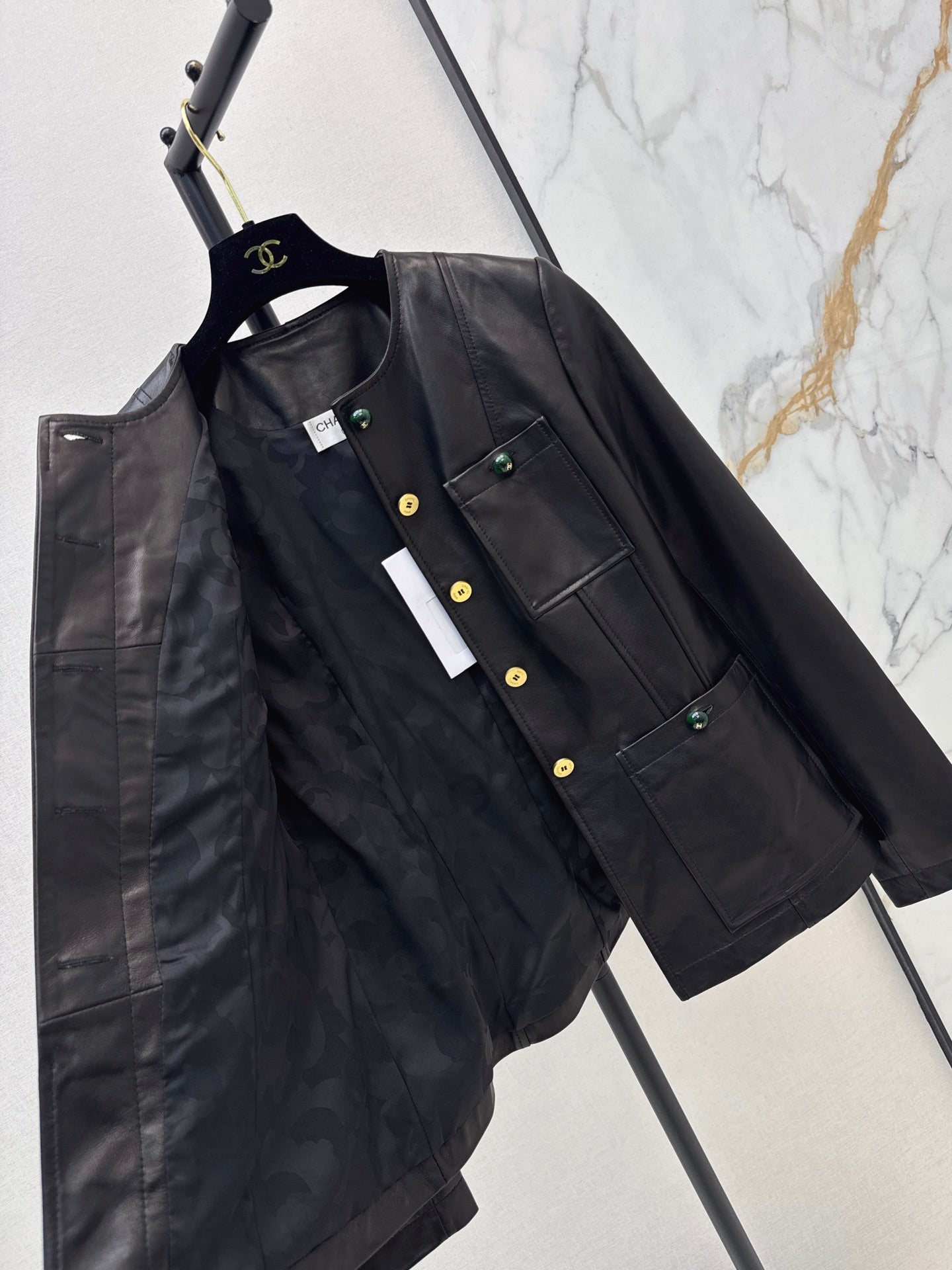 26FW New Premium Métiers d'Art Leather Jacket with Four-Pocket Detailing 🖤
