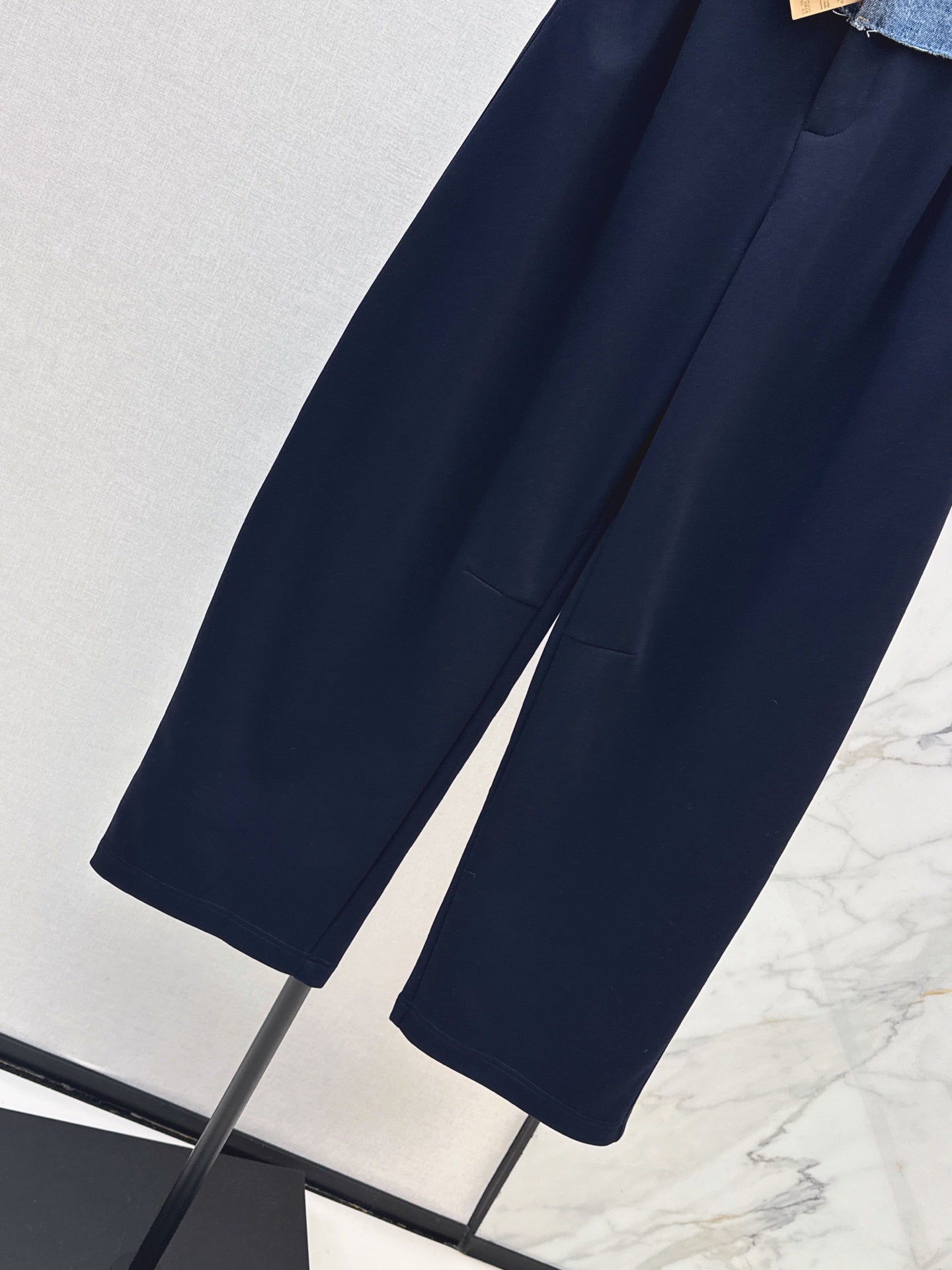 26FW New Denim-Paneled Straight-Leg Trousers 🖤