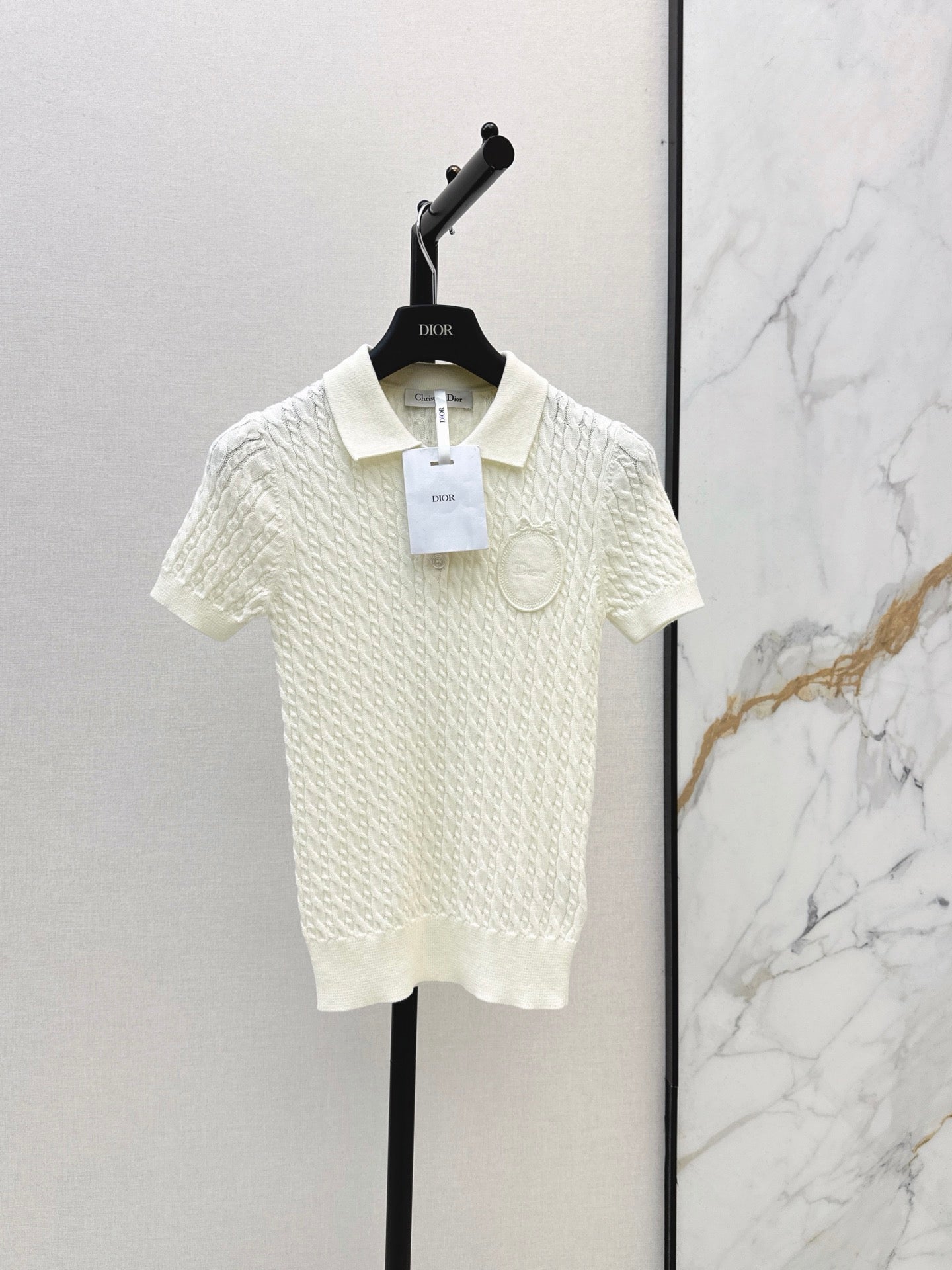 26FW New Short-Sleeve Knit Polo Sweater 🤍