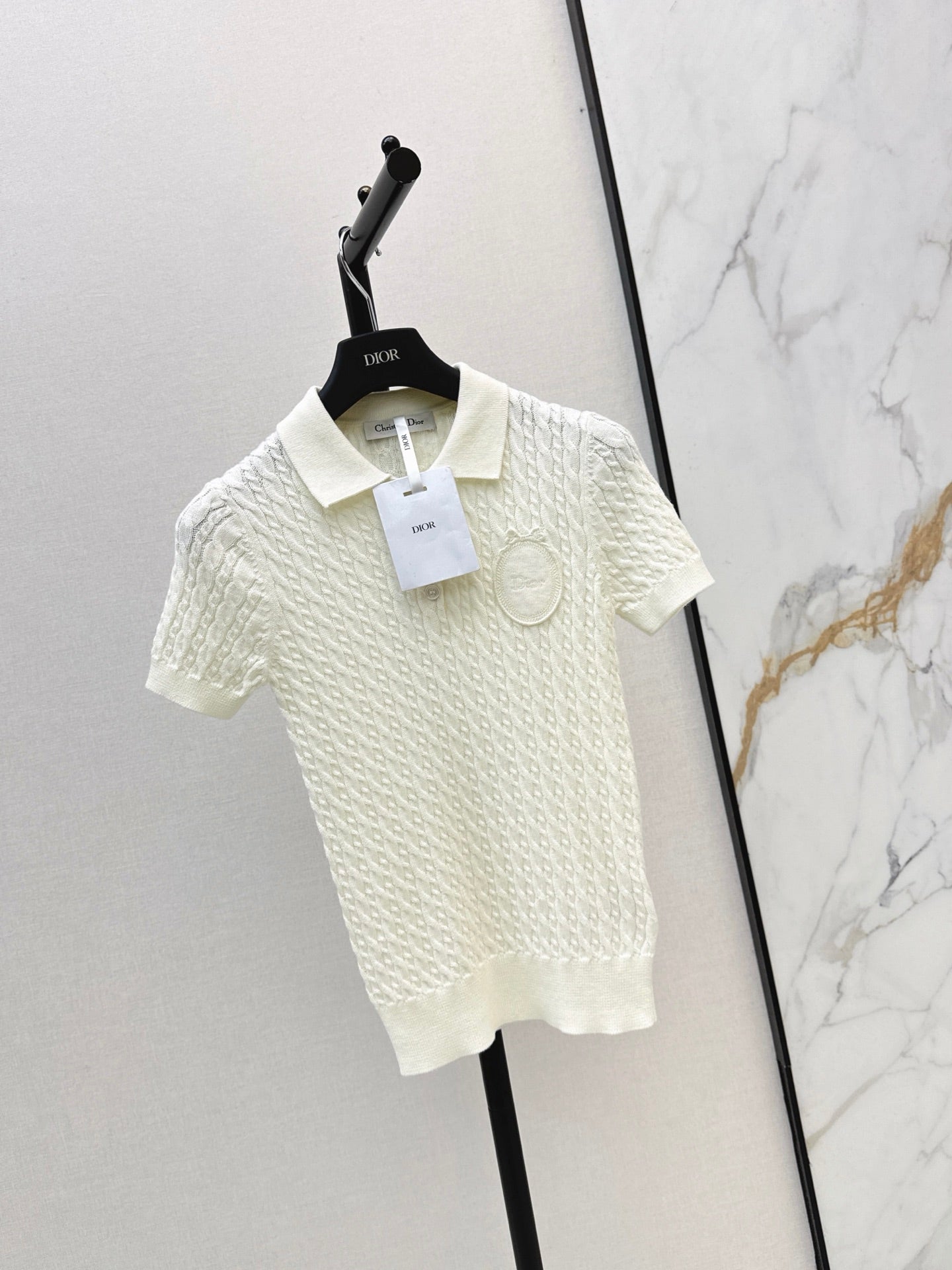 26FW New Short-Sleeve Knit Polo Sweater 🤍