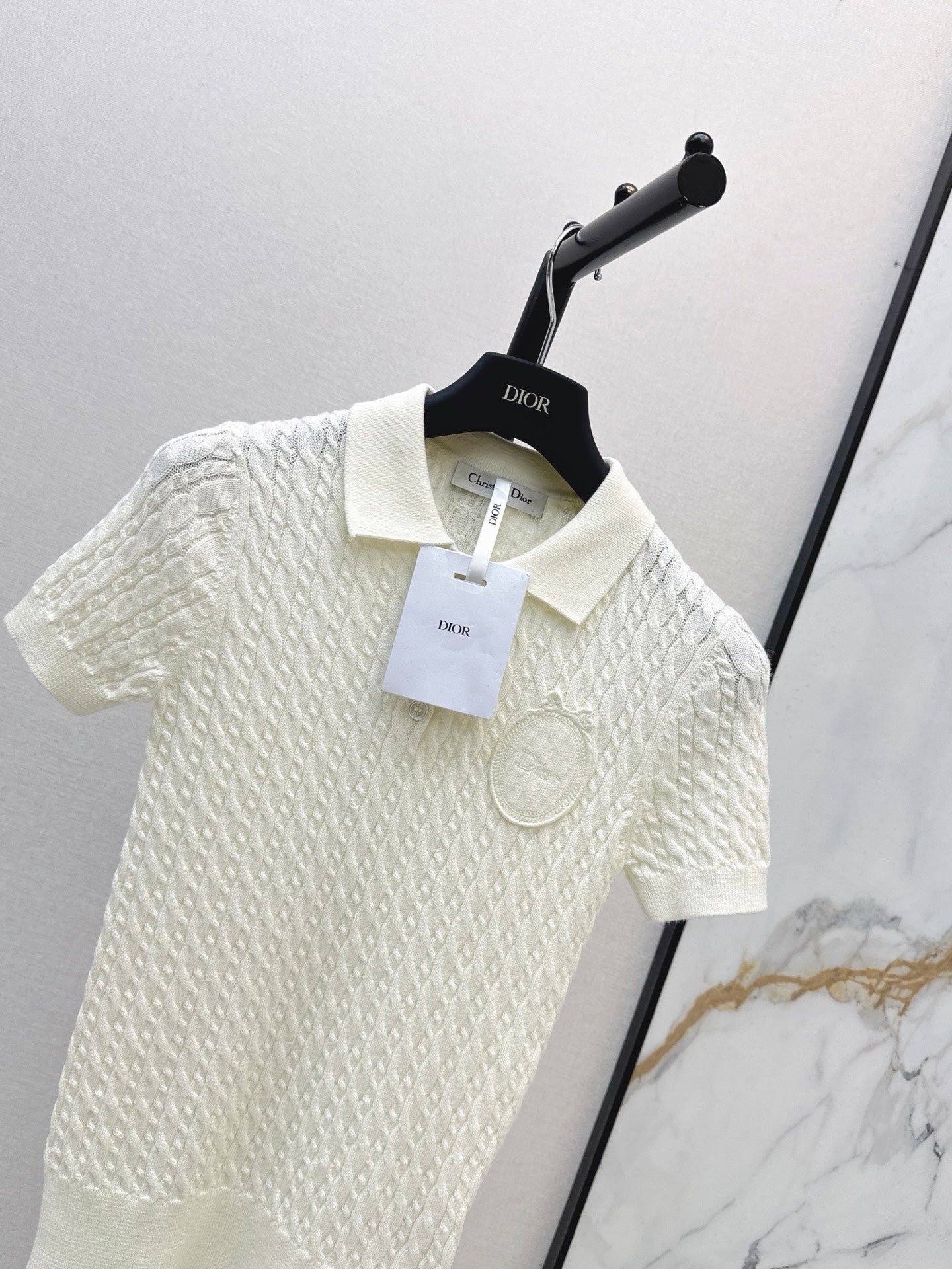 26FW New Short-Sleeve Knit Polo Sweater 🤍