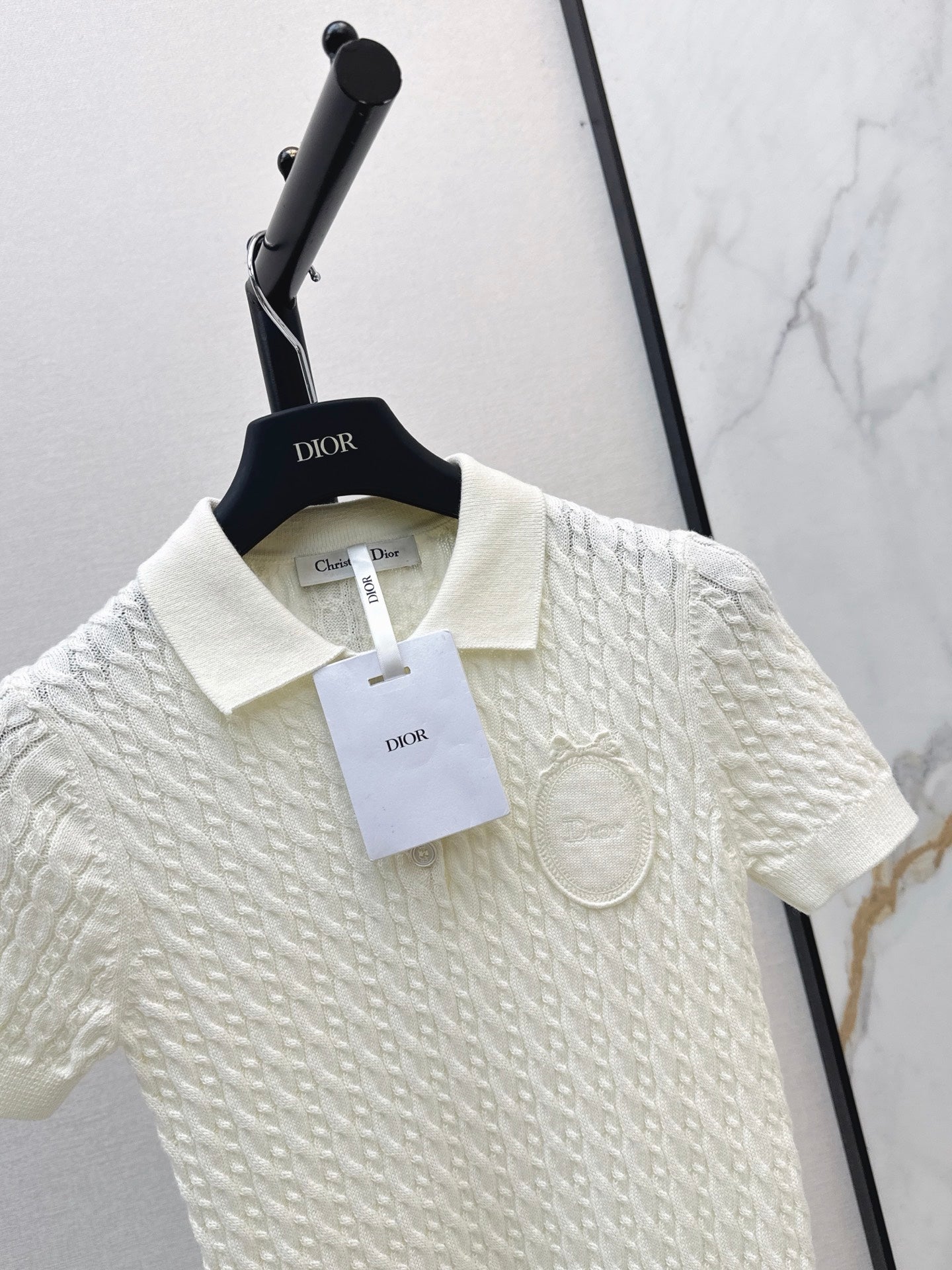 26FW New Short-Sleeve Knit Polo Sweater 🤍