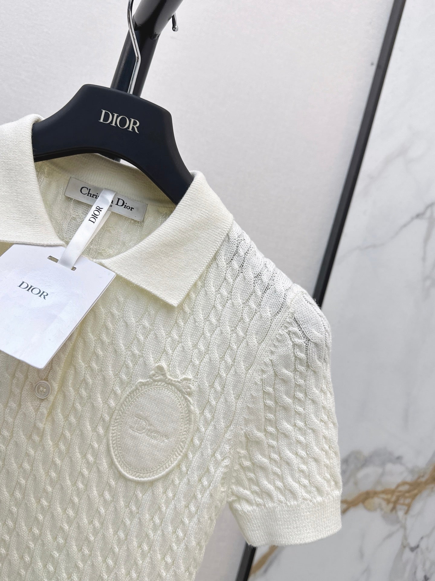 26FW New Short-Sleeve Knit Polo Sweater 🤍