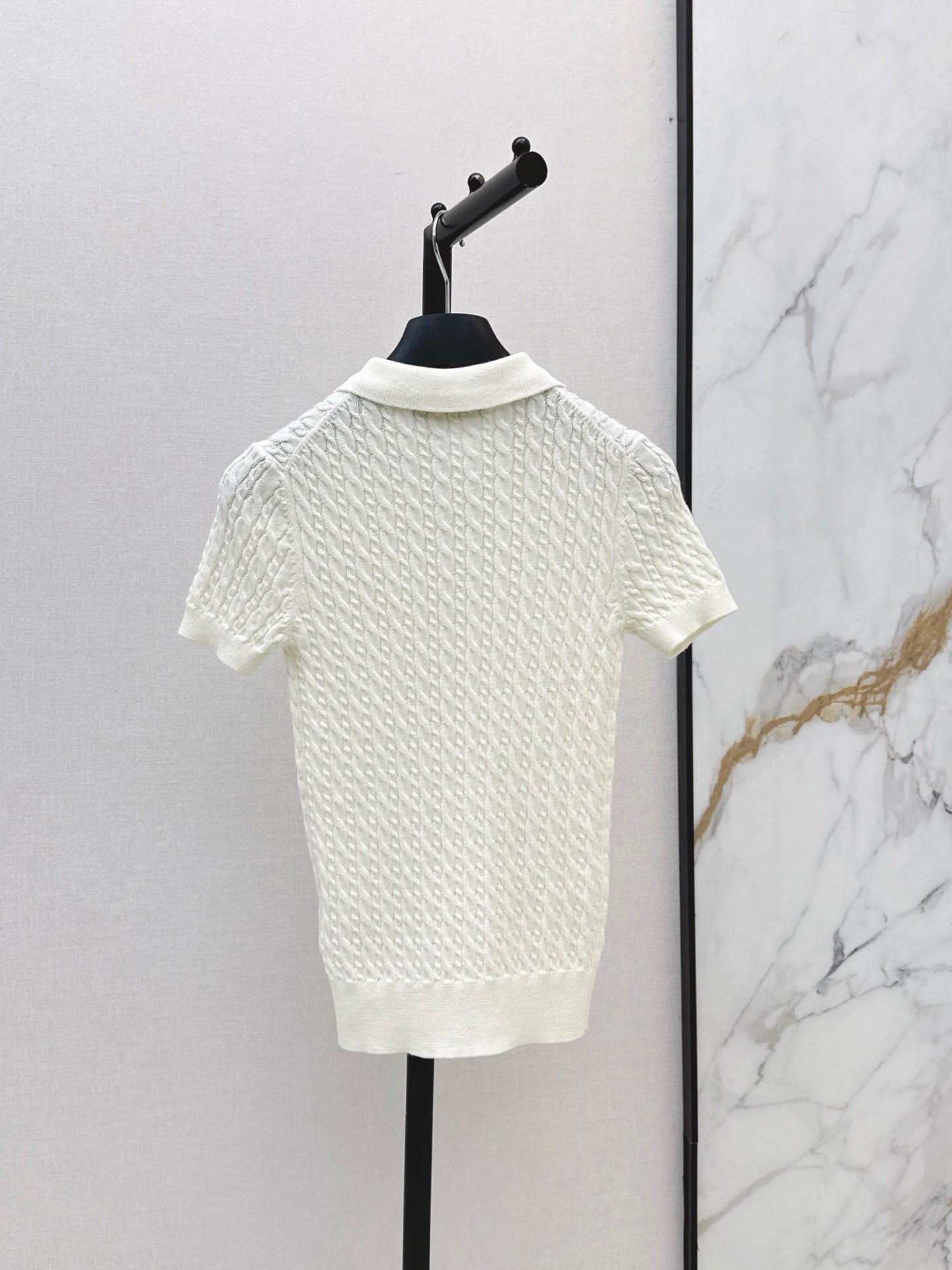 26FW New Short-Sleeve Knit Polo Sweater 🤍