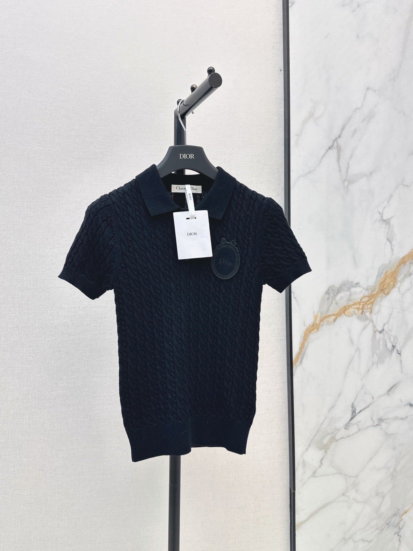 26FW New Short-Sleeve Knit Polo Sweater 🤍