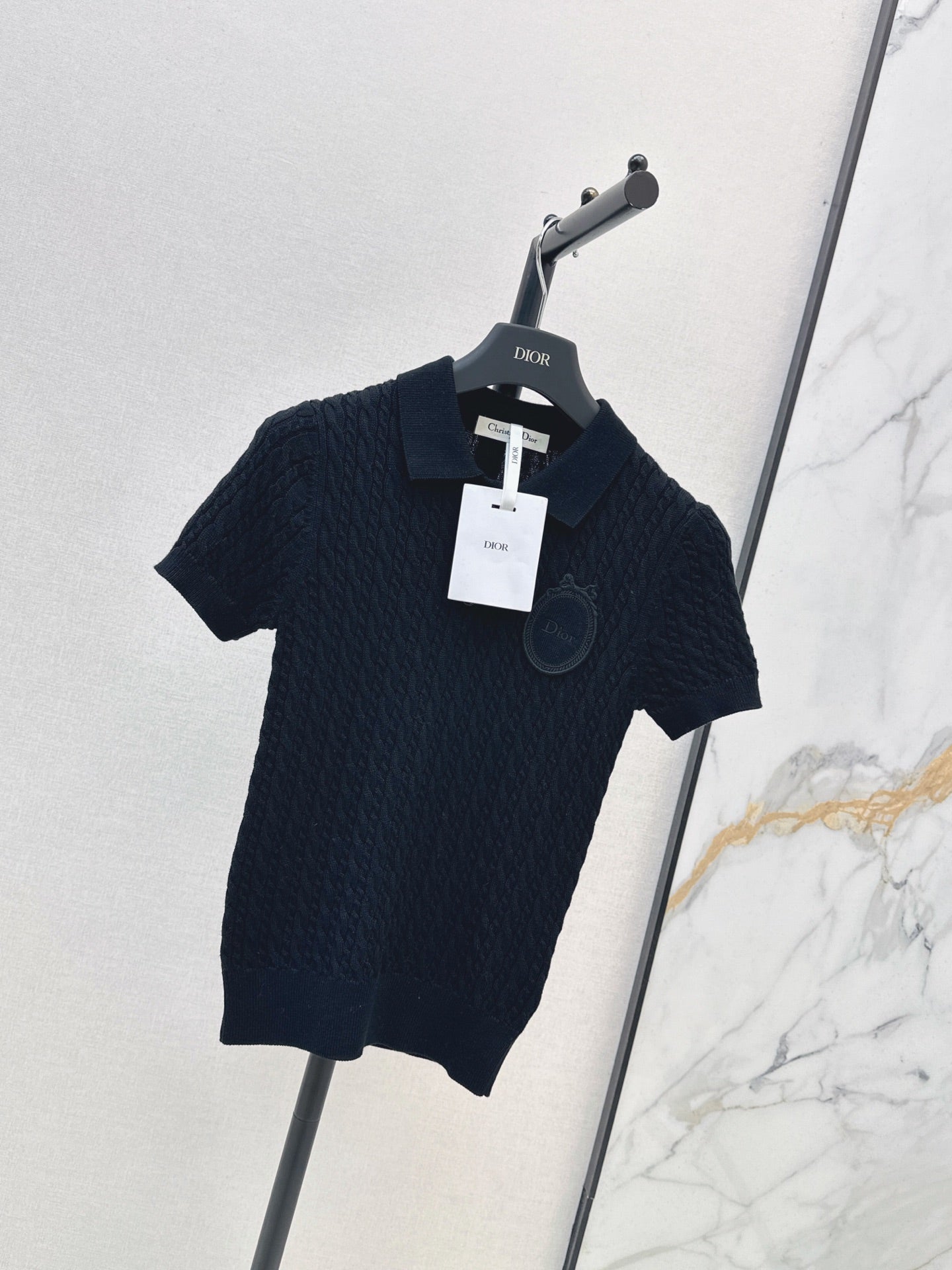 26FW New Short-Sleeve Knit Polo Sweater 🤍