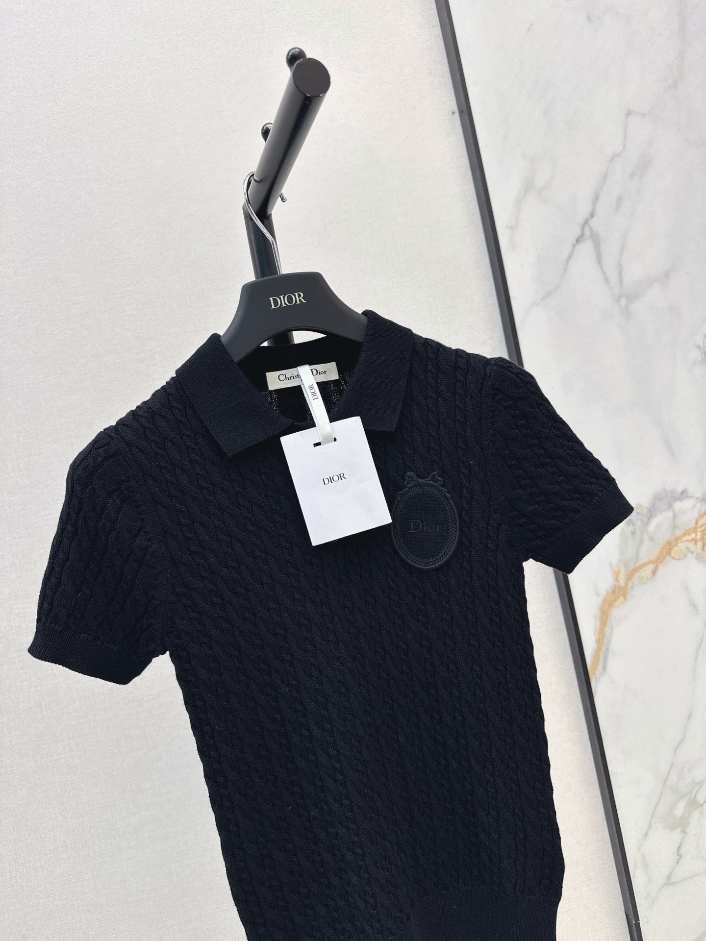 26FW New Short-Sleeve Knit Polo Sweater 🤍