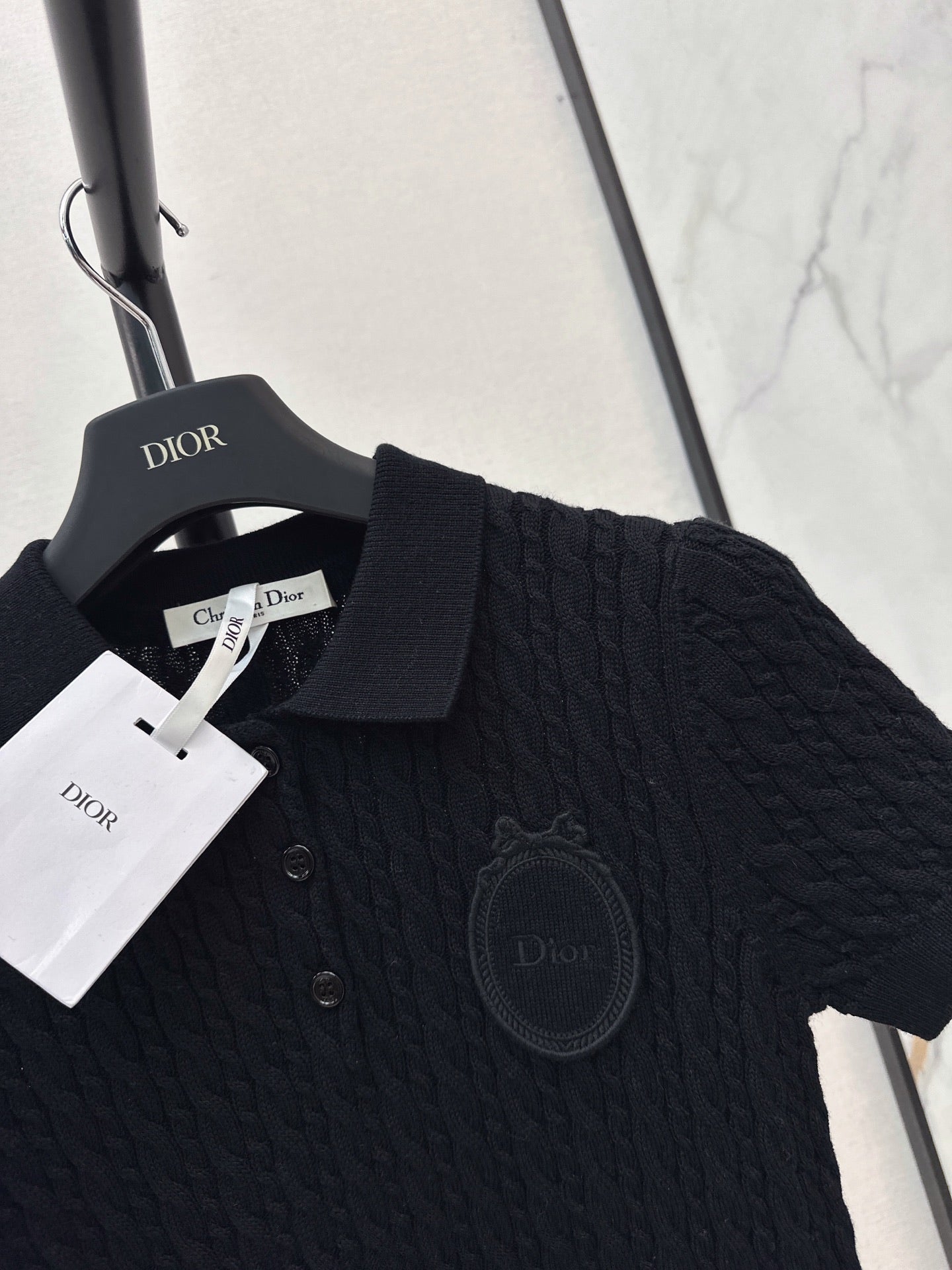 26FW New Short-Sleeve Knit Polo Sweater 🤍