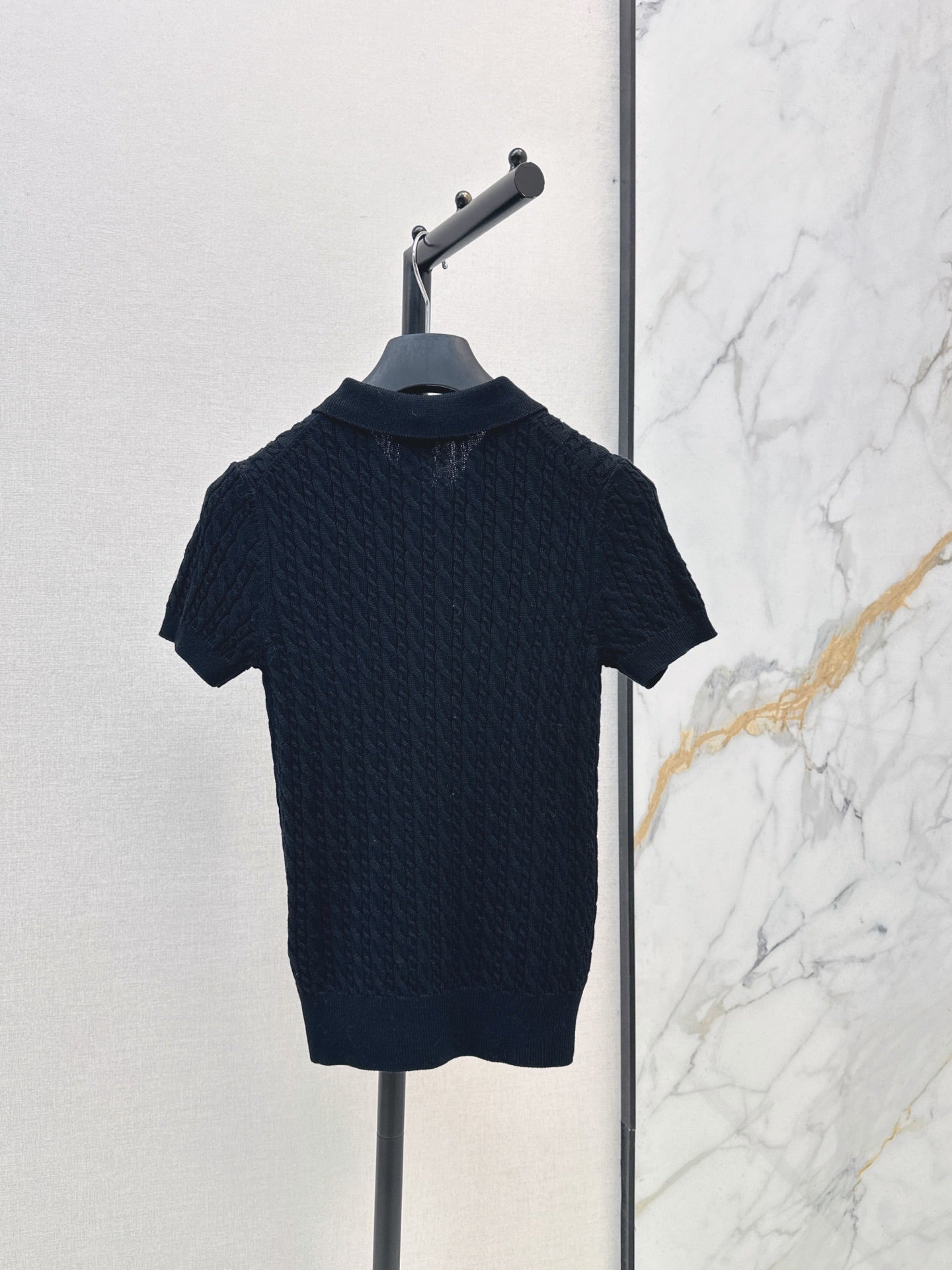 26FW New Short-Sleeve Knit Polo Sweater 🤍