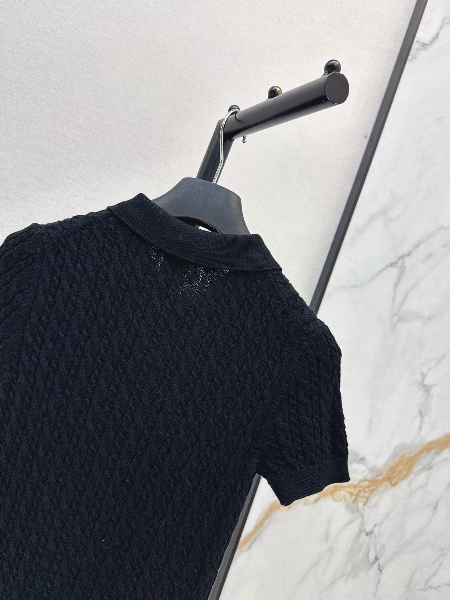 26FW New Short-Sleeve Knit Polo Sweater 🤍