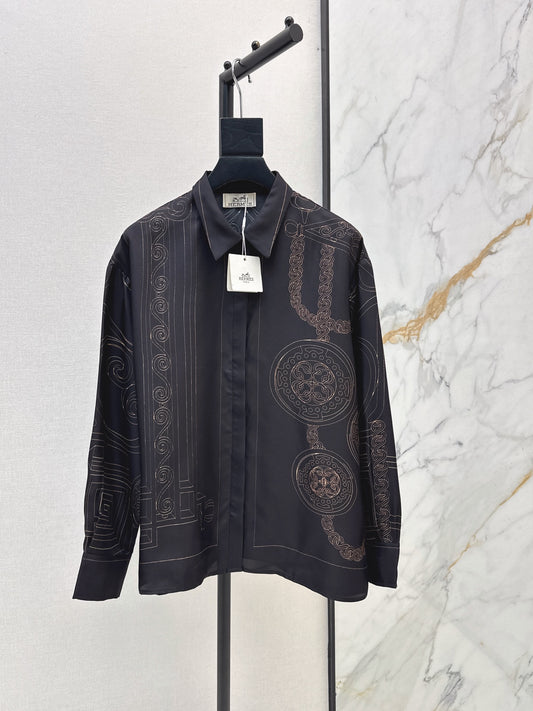 26FW New Printed Silk Shirt 🖤