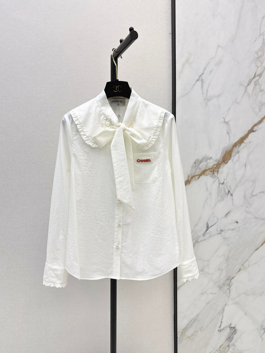 26FW New Peter Pan Collar Long-Sleeve Shirt 🩵