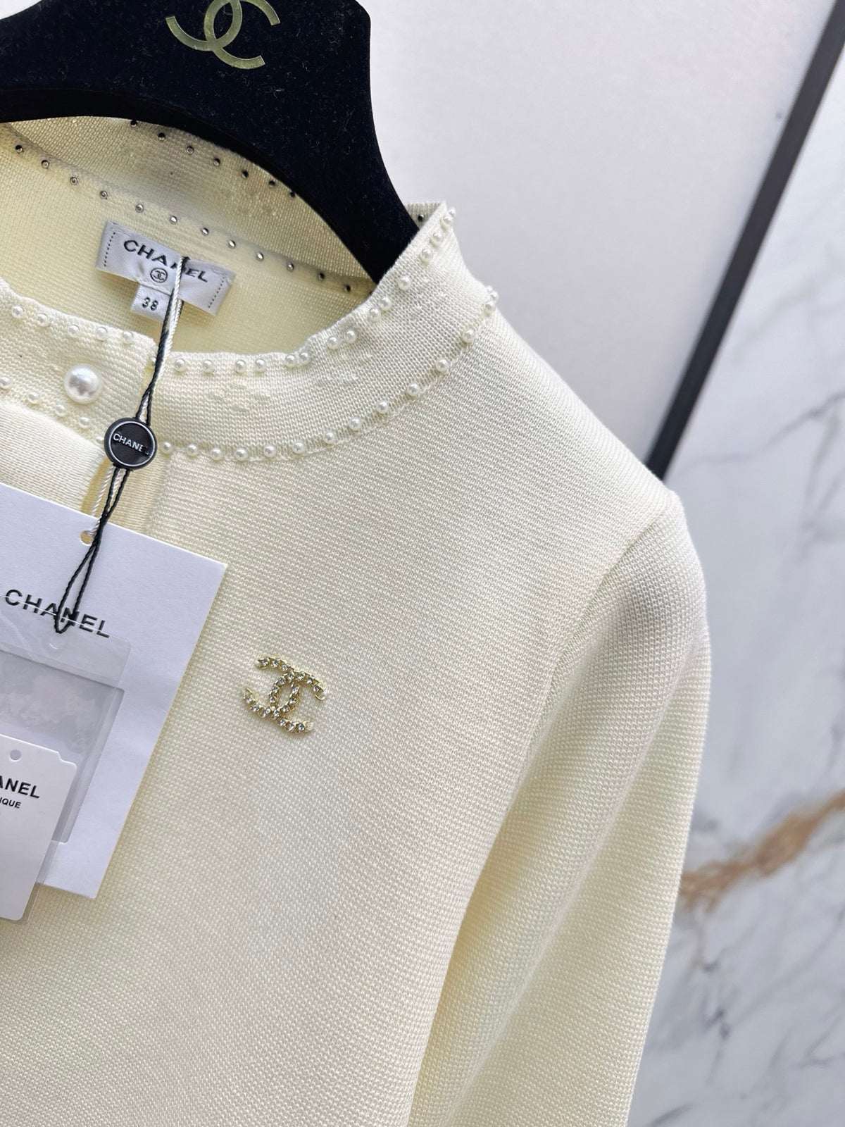 26FW New Beaded Knit Long-Sleeve Cardigan 🤍
