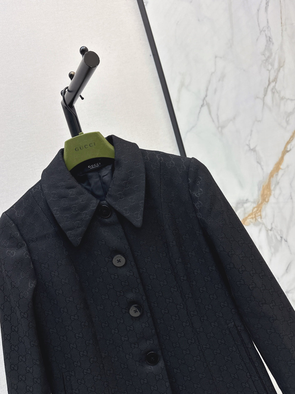 26FW New Logo Jacquard Long Coat with Lapel 🖤