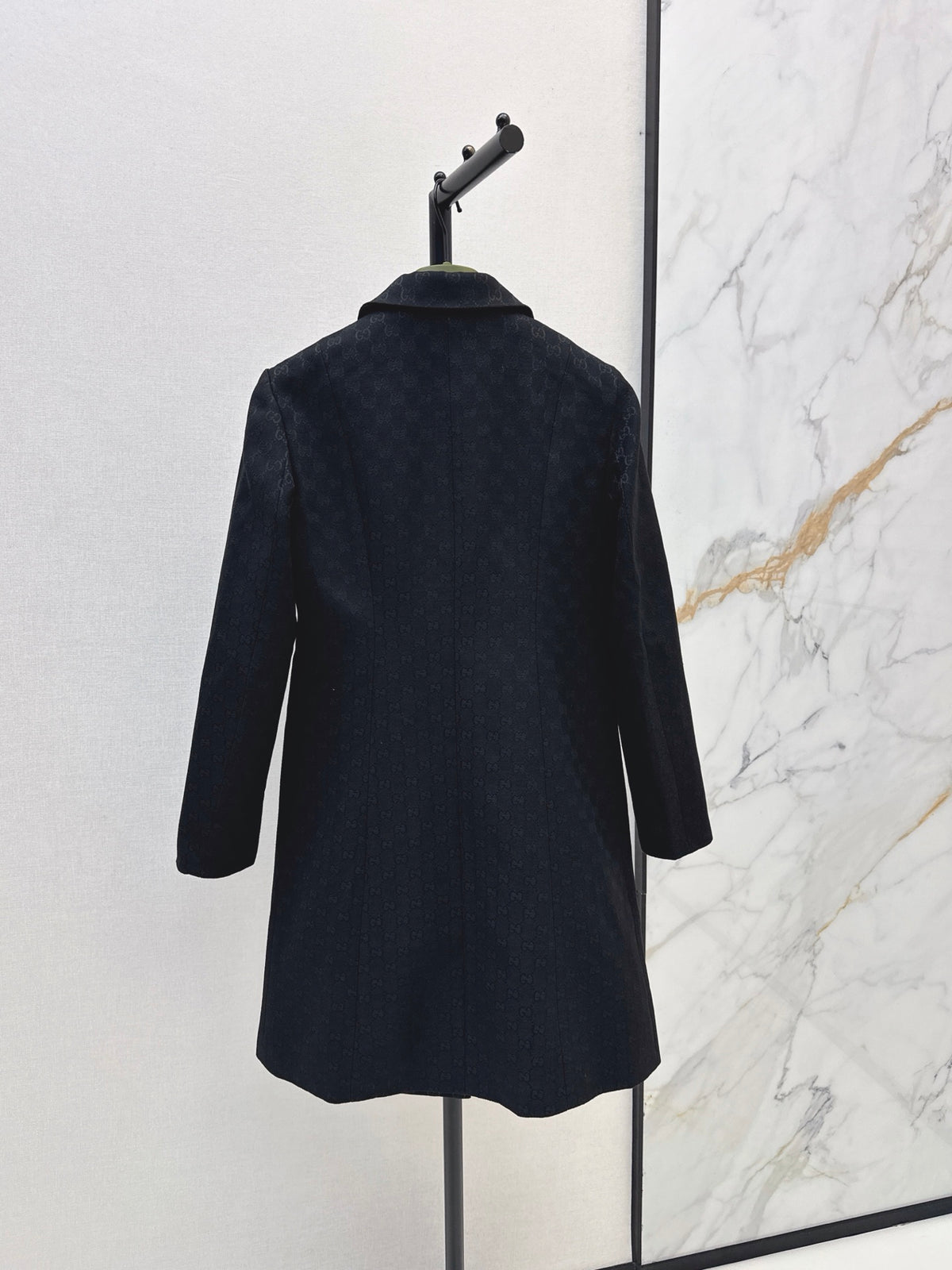 26FW New Logo Jacquard Long Coat with Lapel 🖤