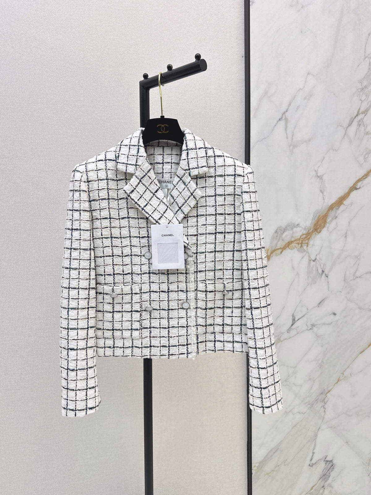 26FW New Plaid Collar Knit Jacket 🤍