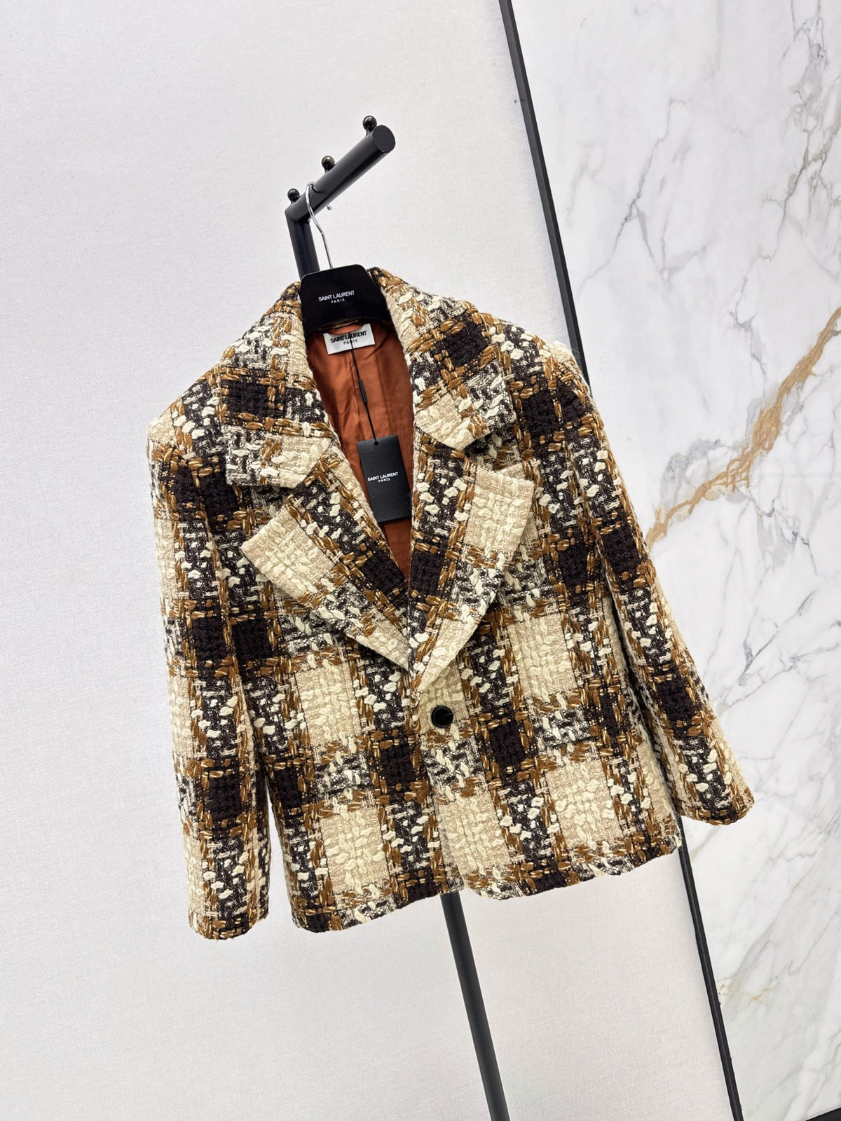 ❤️‍🔥Limited edition❤️‍🔥 26FW New Plaid Tweed Cropped Jacket 🖤