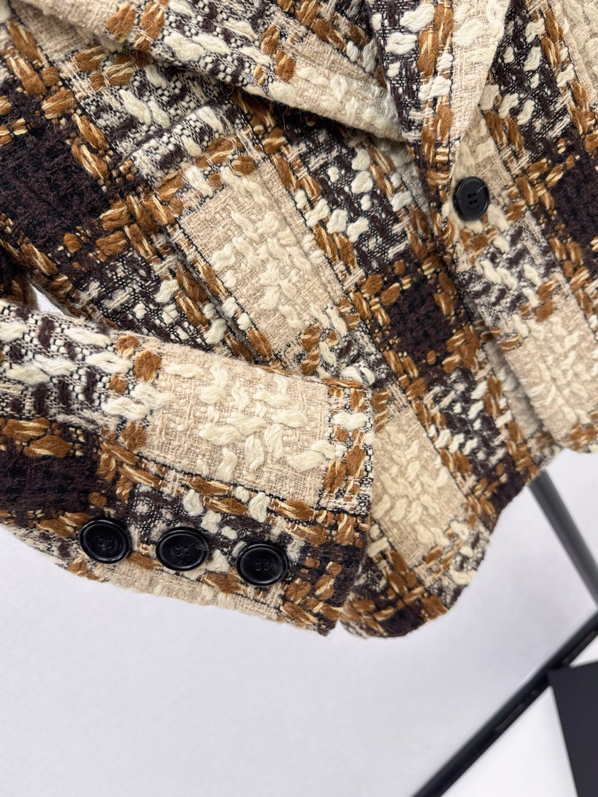 ❤️‍🔥Limited edition❤️‍🔥 26FW New Plaid Tweed Cropped Jacket 🖤
