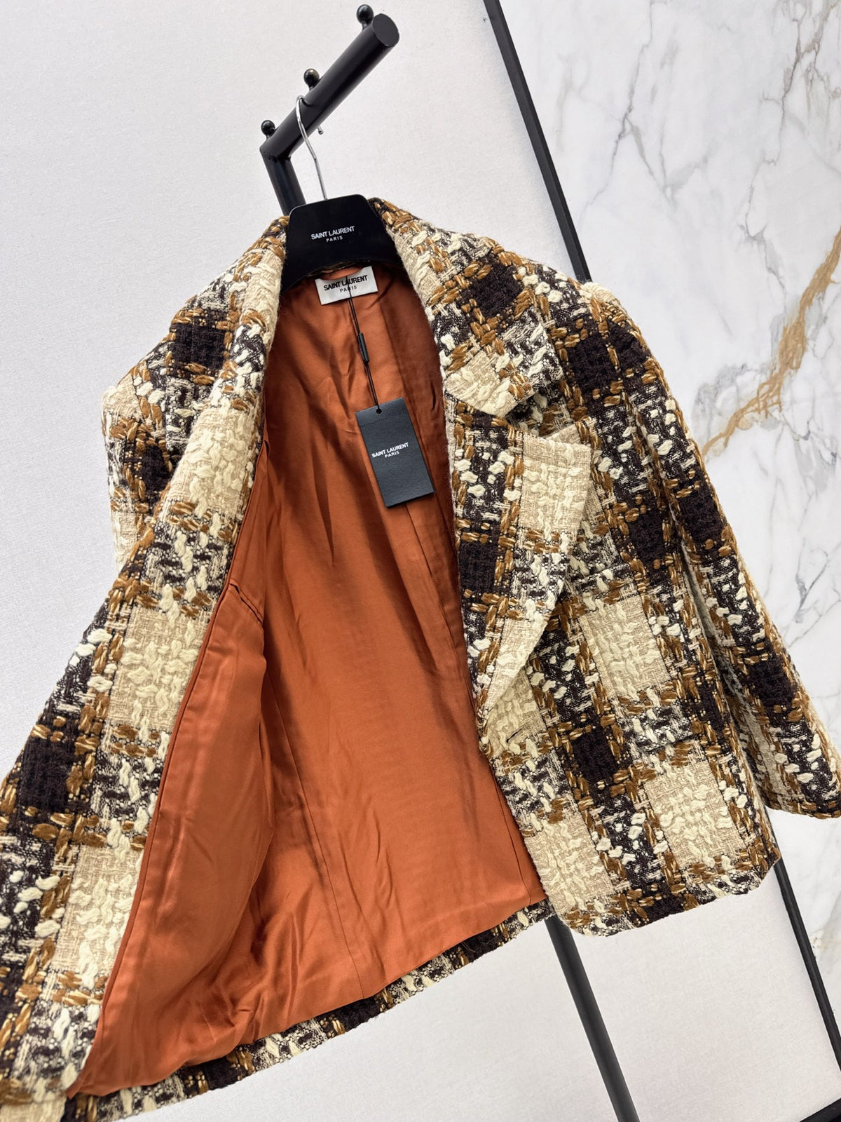 ❤️‍🔥Limited edition❤️‍🔥 26FW New Plaid Tweed Cropped Jacket 🖤