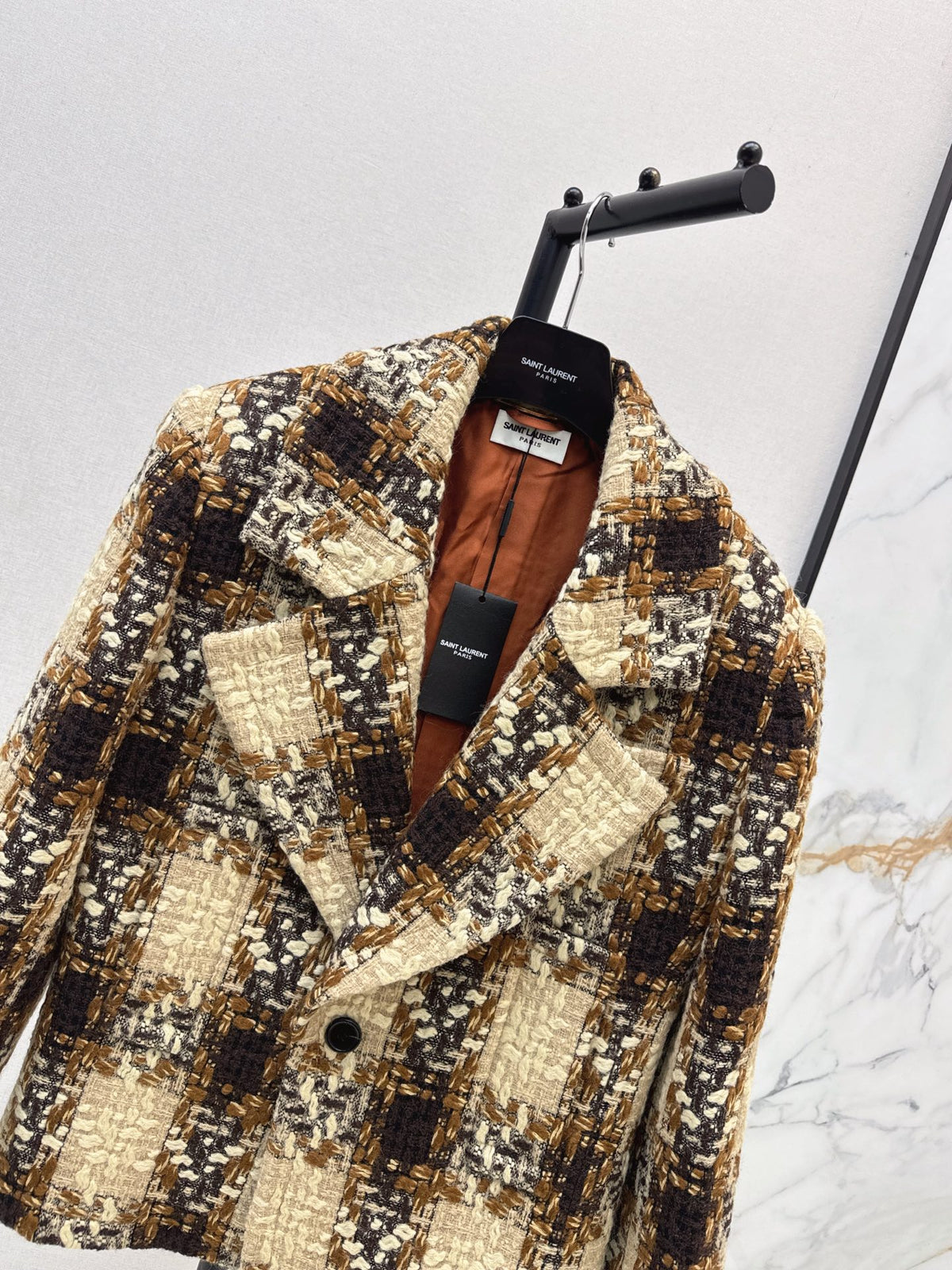 ❤️‍🔥Limited edition❤️‍🔥 26FW New Plaid Tweed Cropped Jacket 🖤