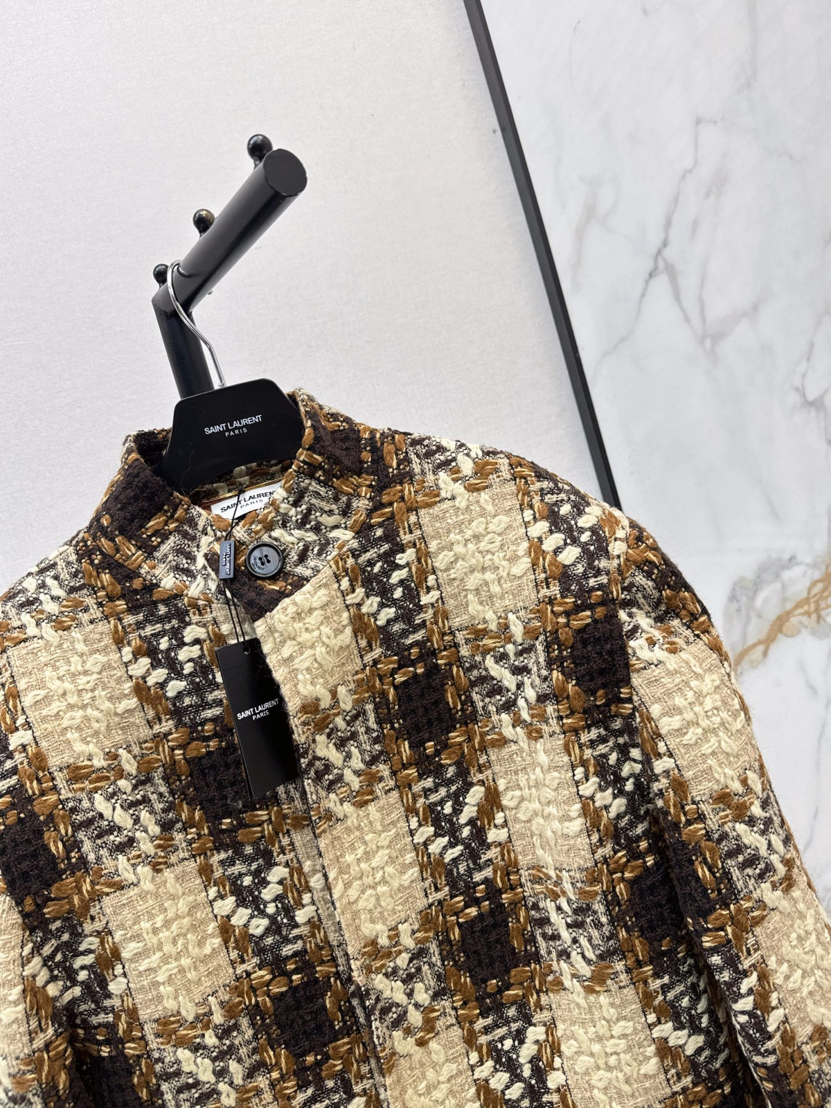 ❤️‍🔥Limited edition❤️‍🔥 26FW New Long Plaid Tweed Coat 🖤