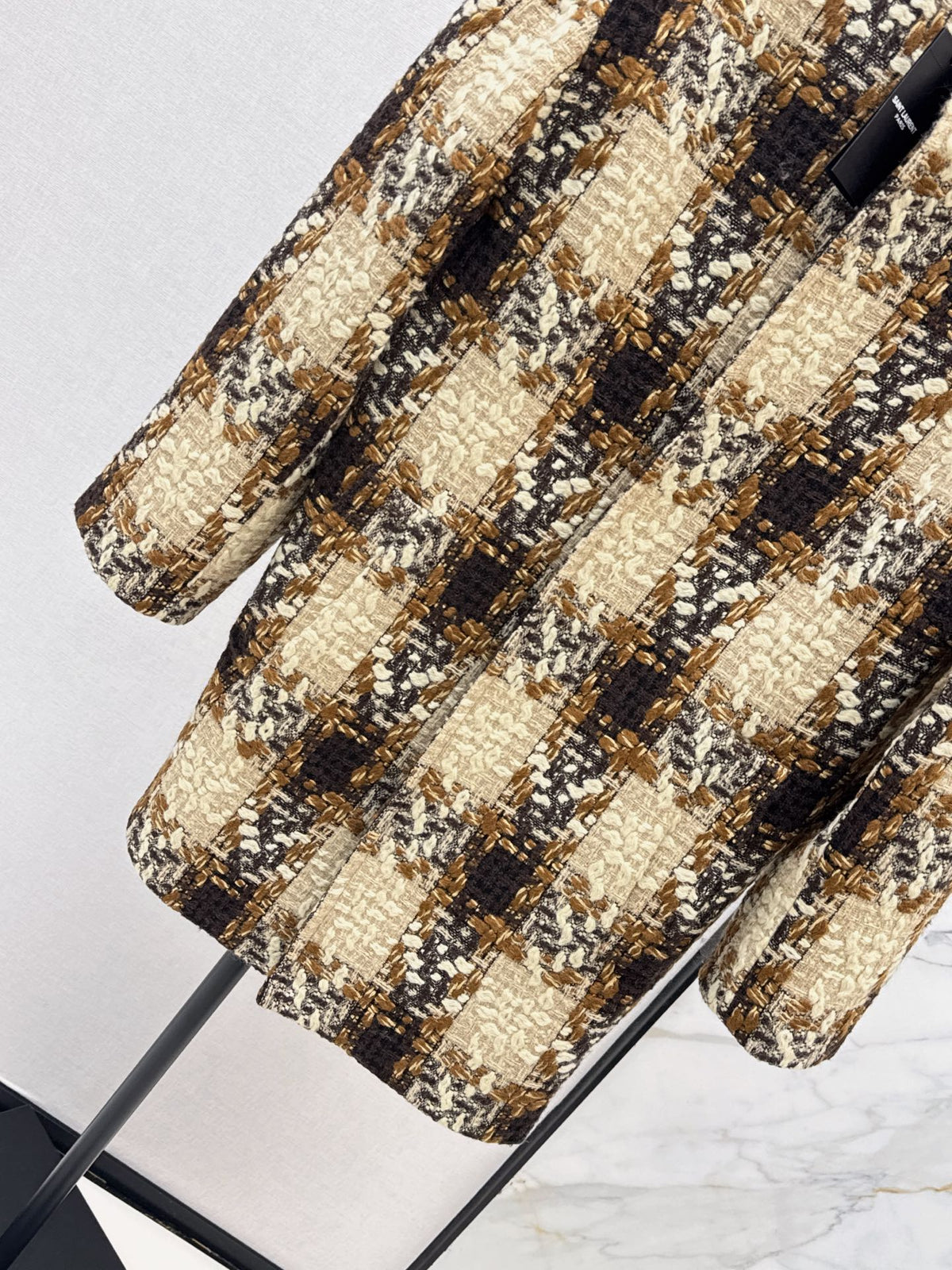 ❤️‍🔥Limited edition❤️‍🔥 26FW New Long Plaid Tweed Coat 🖤