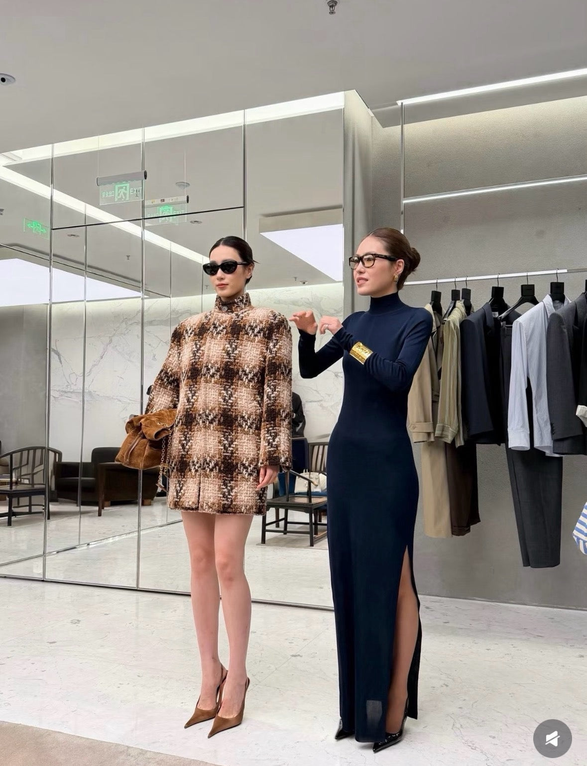 ❤️‍🔥Limited edition❤️‍🔥 26FW New Long Plaid Tweed Coat 🖤