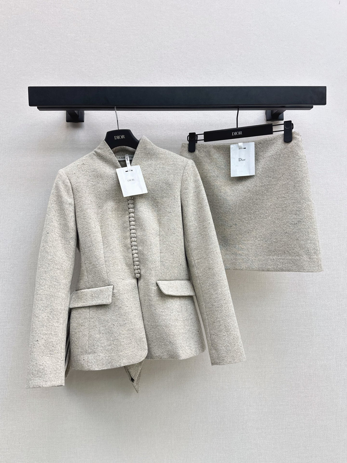 26FW New Stand-Collar Jacket with Covered Buttons 🤍