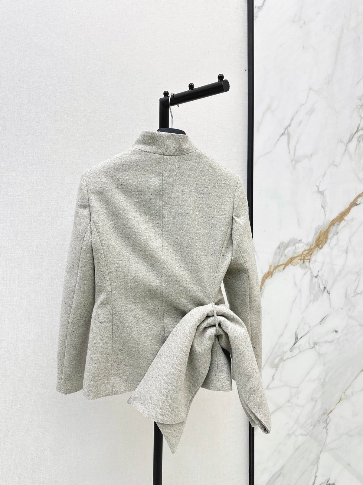 26FW New Stand-Collar Jacket with Covered Buttons 🤍