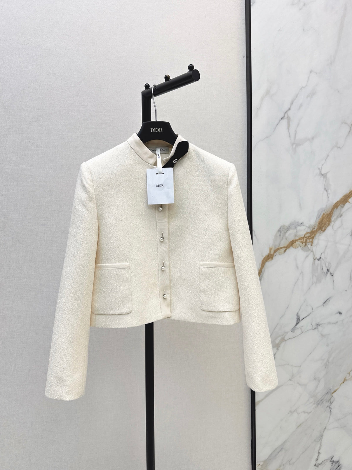 26FW New French-Style Stand-Collar Bow Jacket 🤍