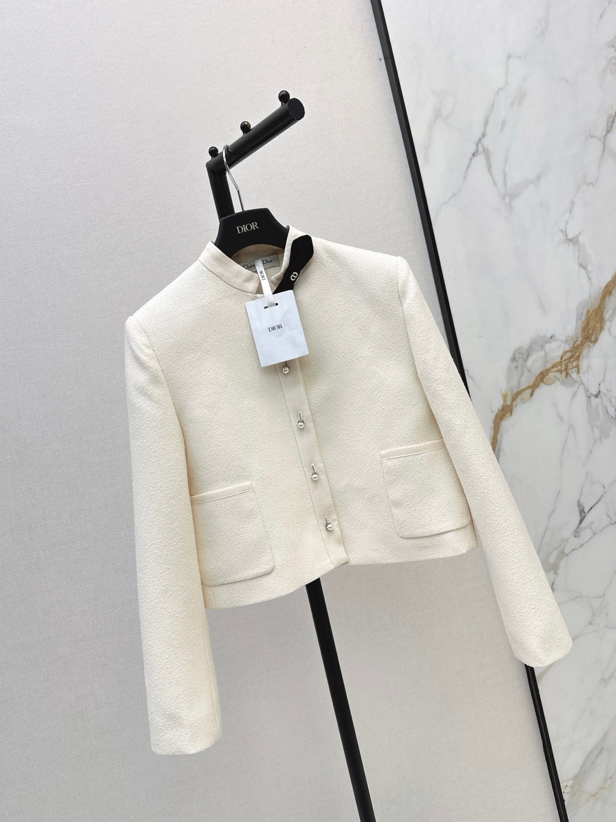 26FW New French-Style Stand-Collar Bow Jacket 🤍