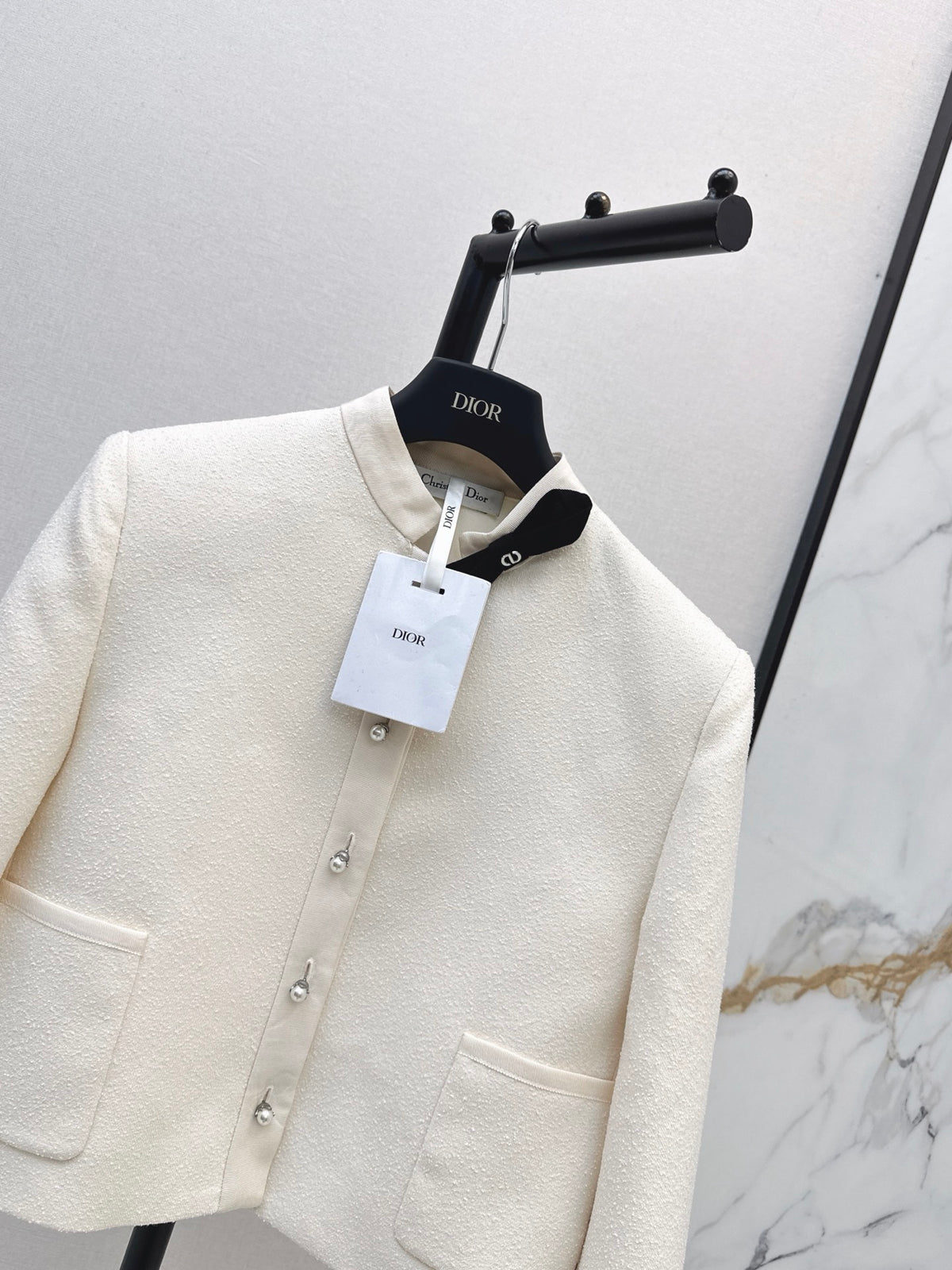 26FW New French-Style Stand-Collar Bow Jacket 🤍