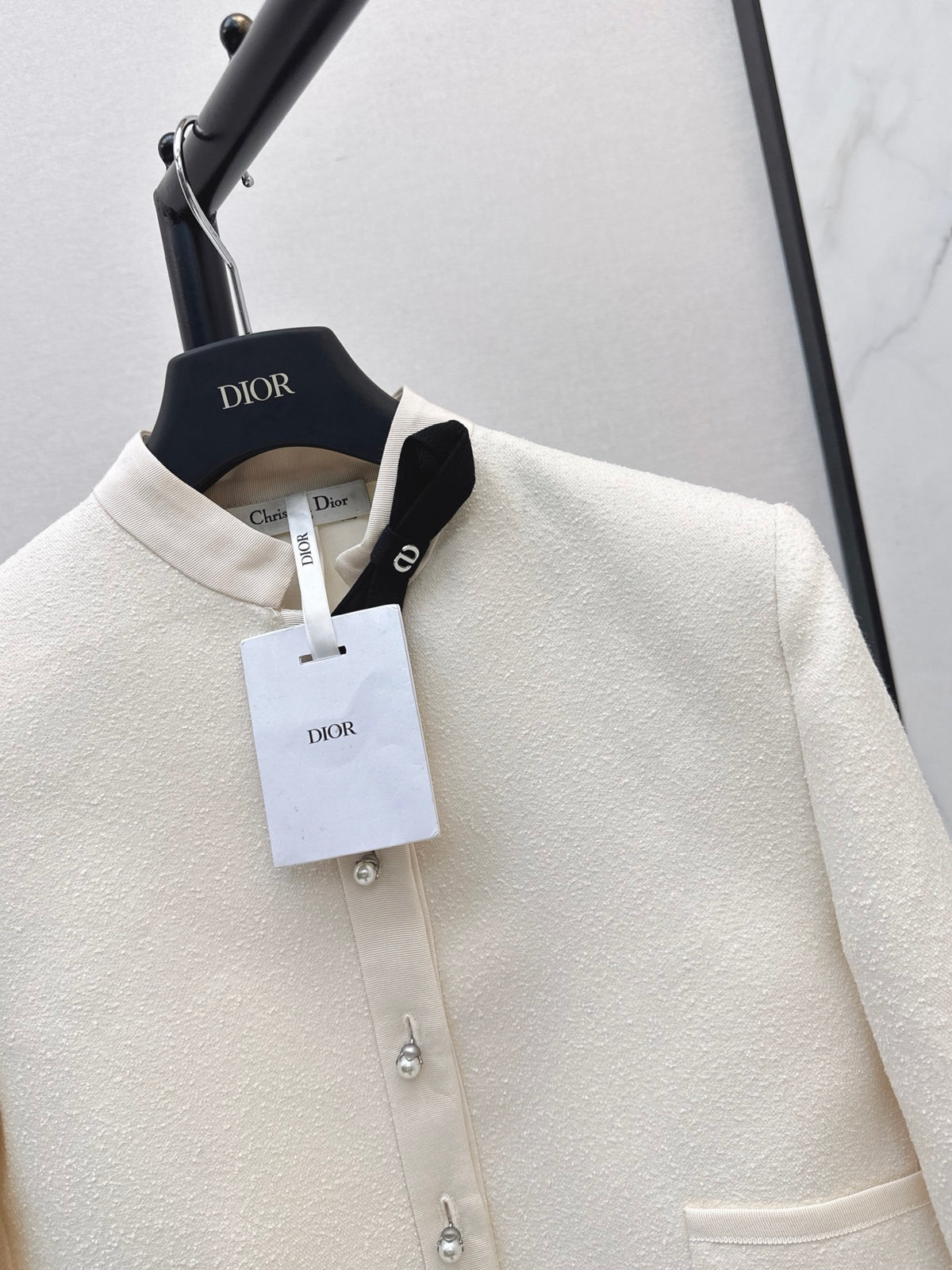 26FW New French-Style Stand-Collar Bow Jacket 🤍