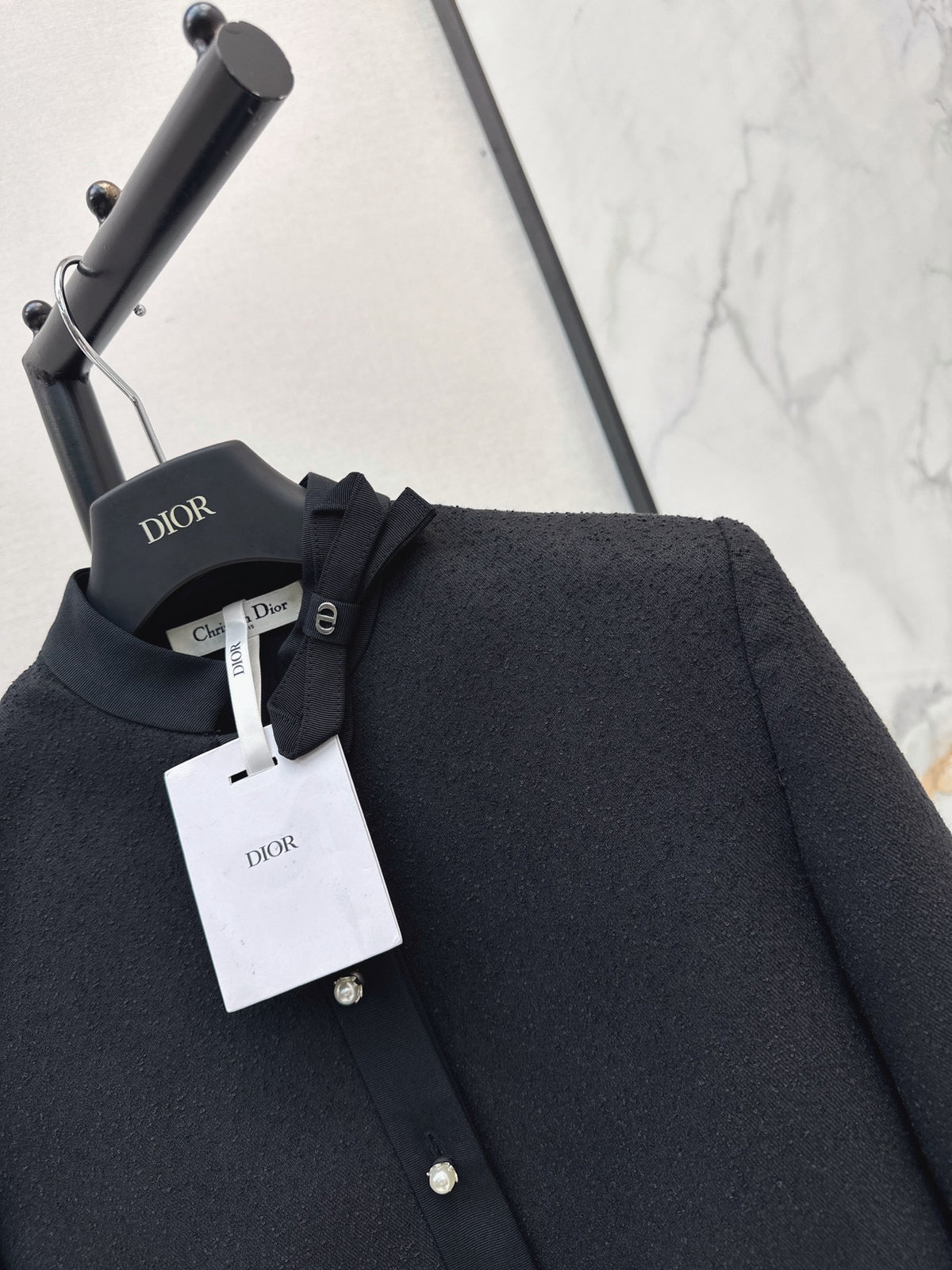 26FW New French-Style Stand-Collar Bow Jacket 🤍