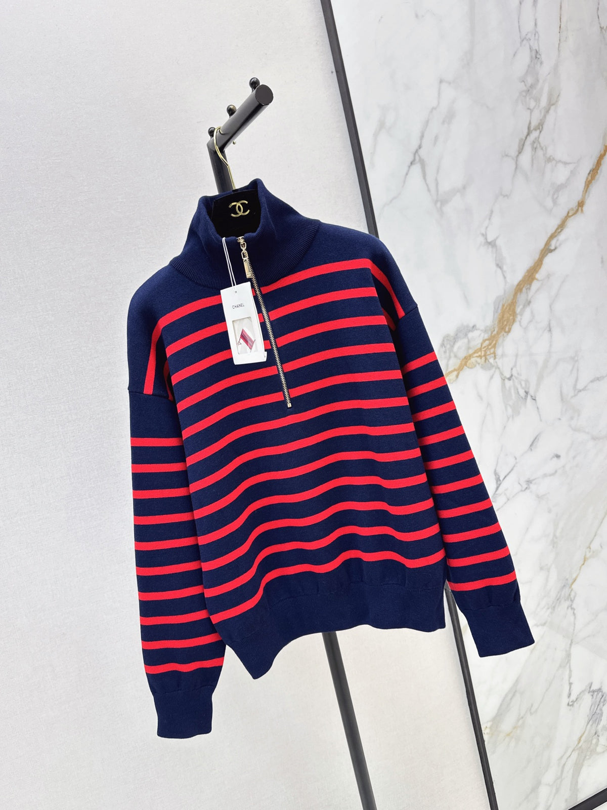 🔥Highest Quality🔥26FW New Half-Zip Knit Sweatshirt 🖤