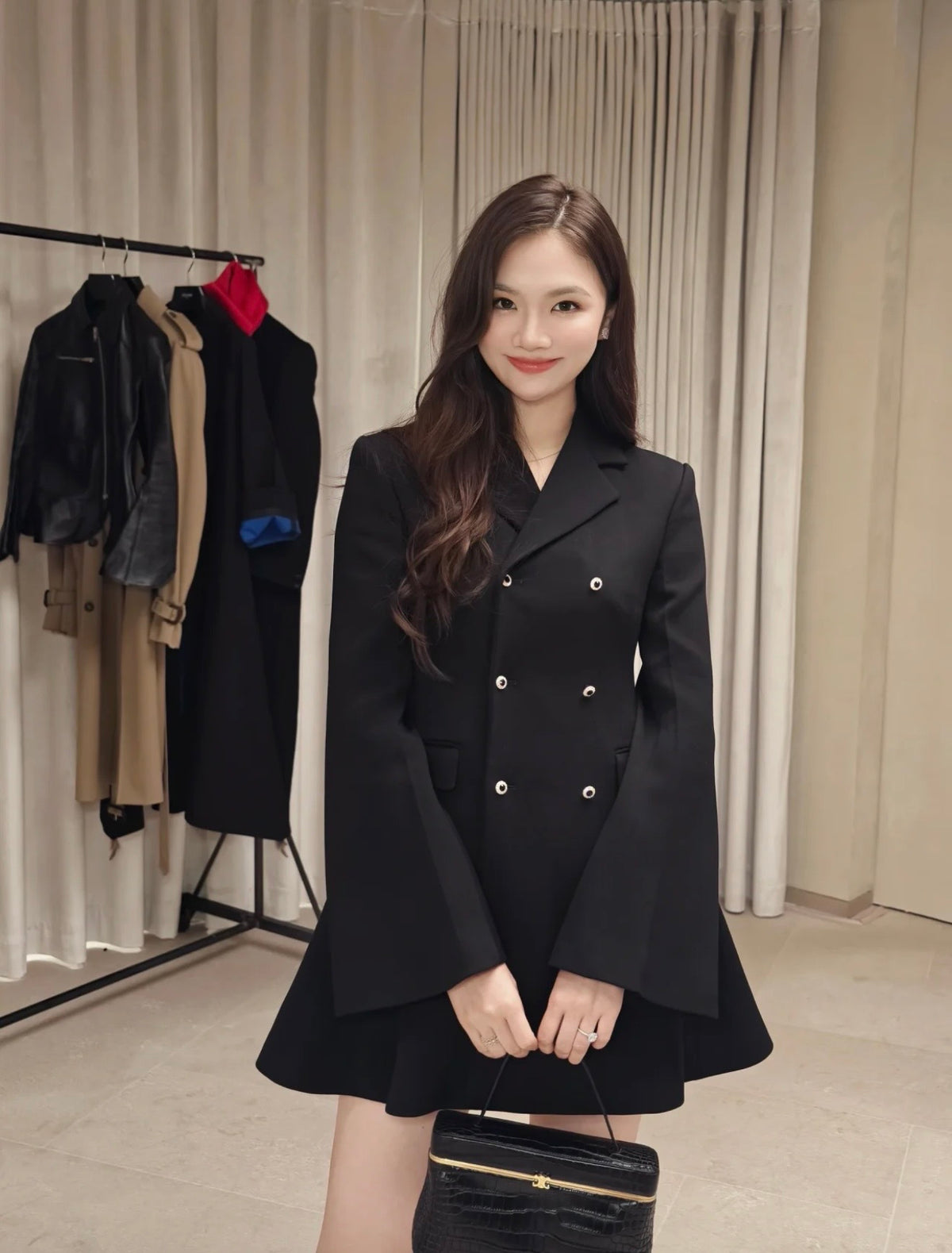 26FW New Blazer Dress with Flared Sleeves 🖤