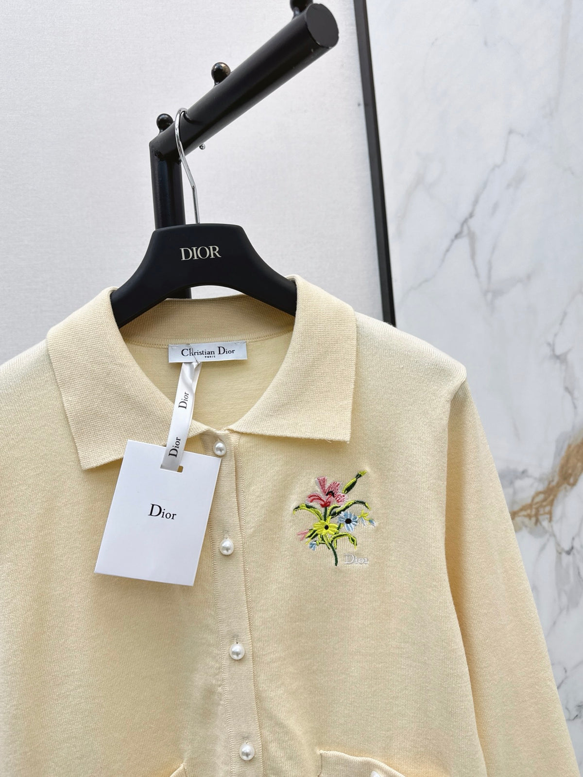 26FW New Collared Long-Sleeve Knit Cardigan 🩵