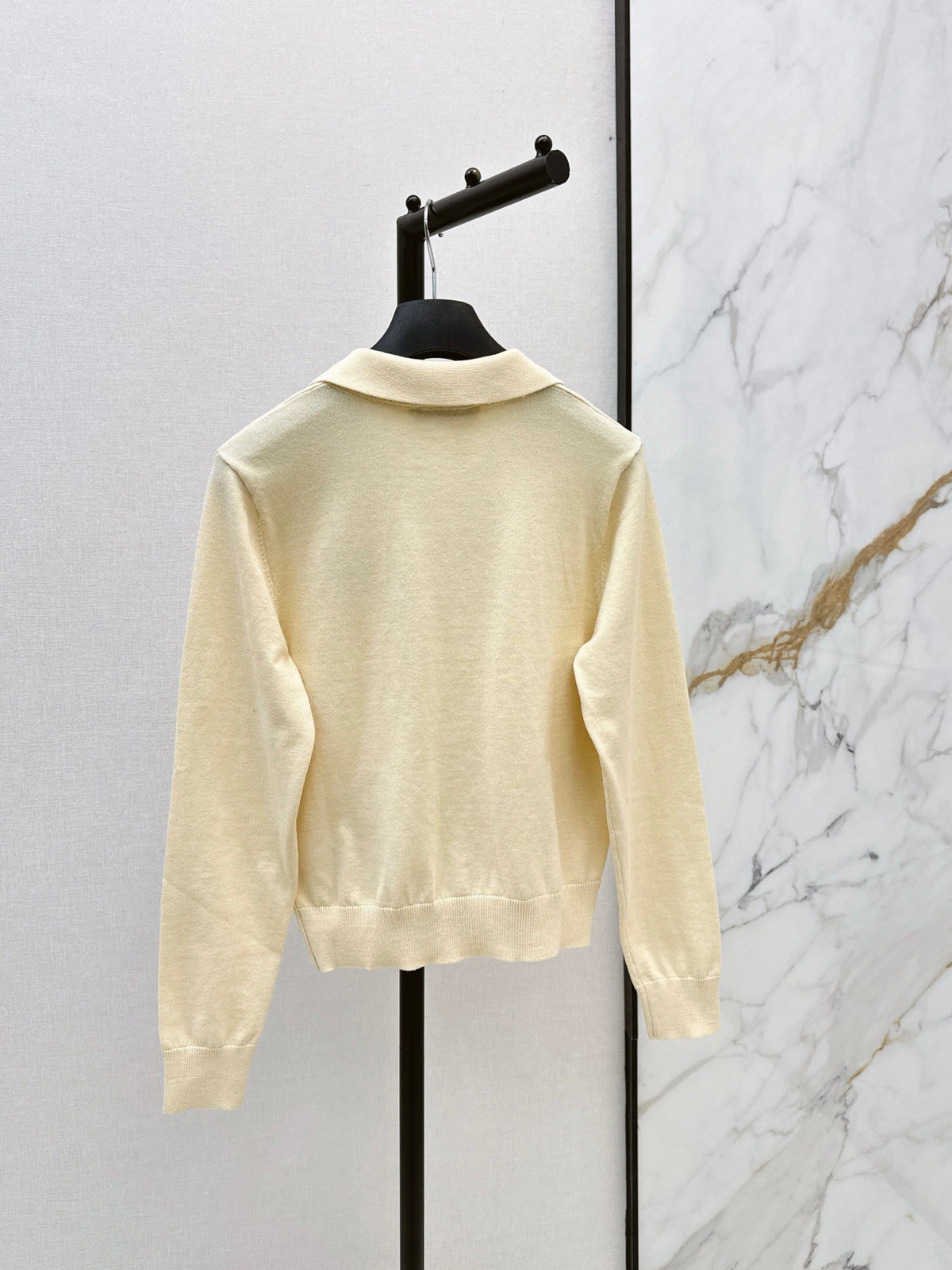 26FW New Collared Long-Sleeve Knit Cardigan 🩵