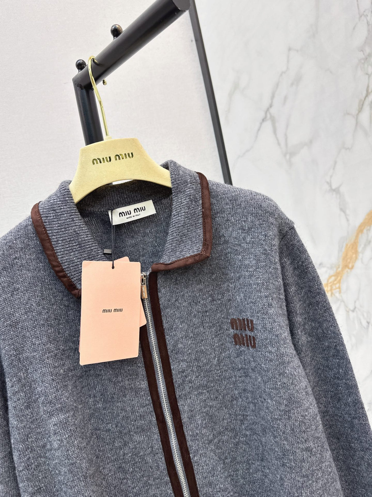 26FW New Collared Zip-Up Cardigan 🩶