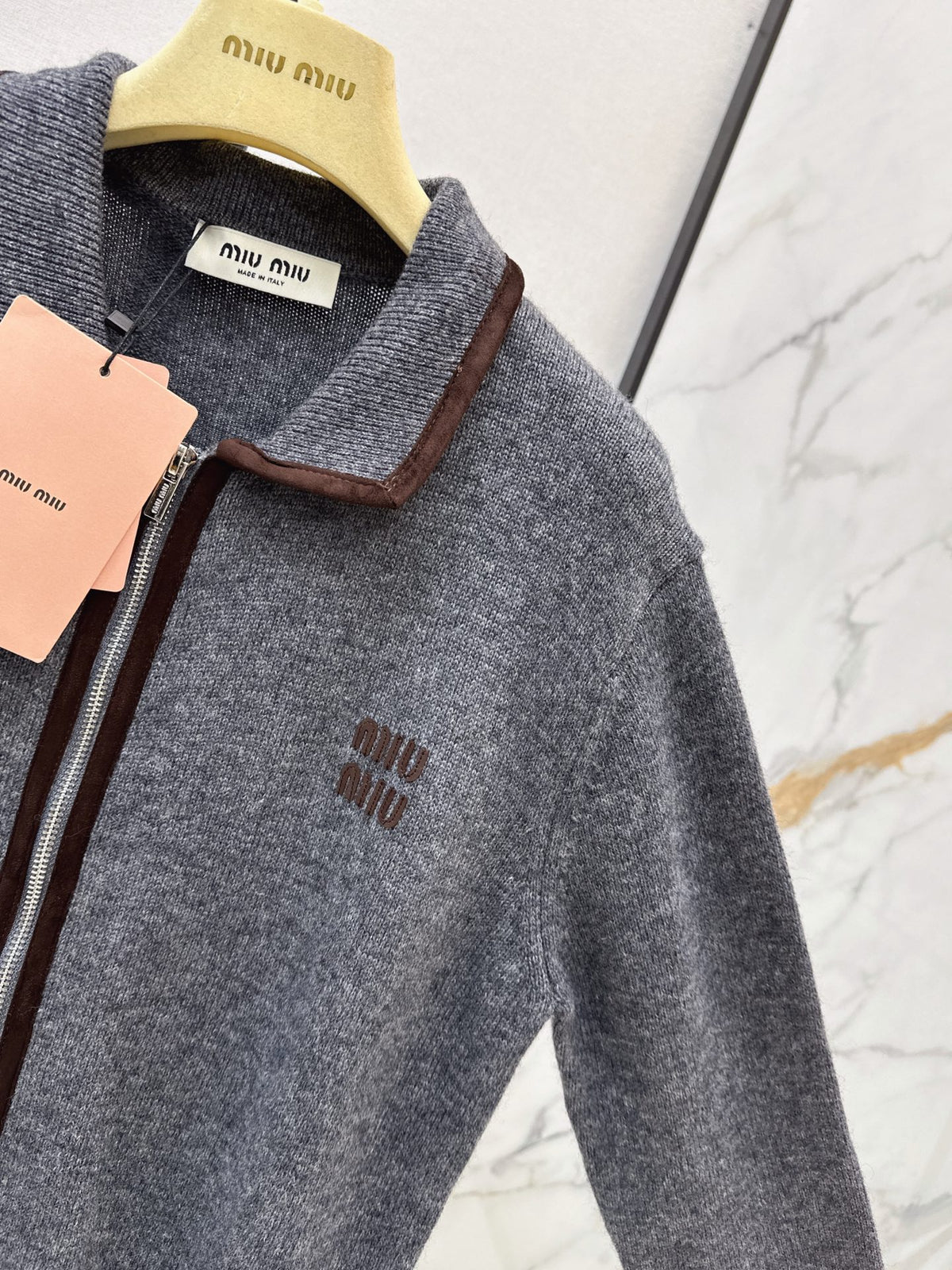 26FW New Collared Zip-Up Cardigan 🩶