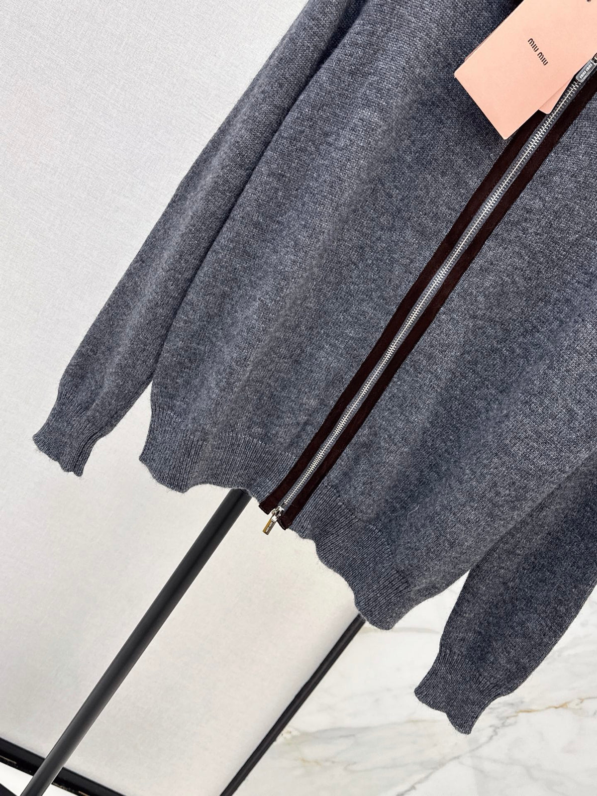 26FW New Collared Zip-Up Cardigan 🩶