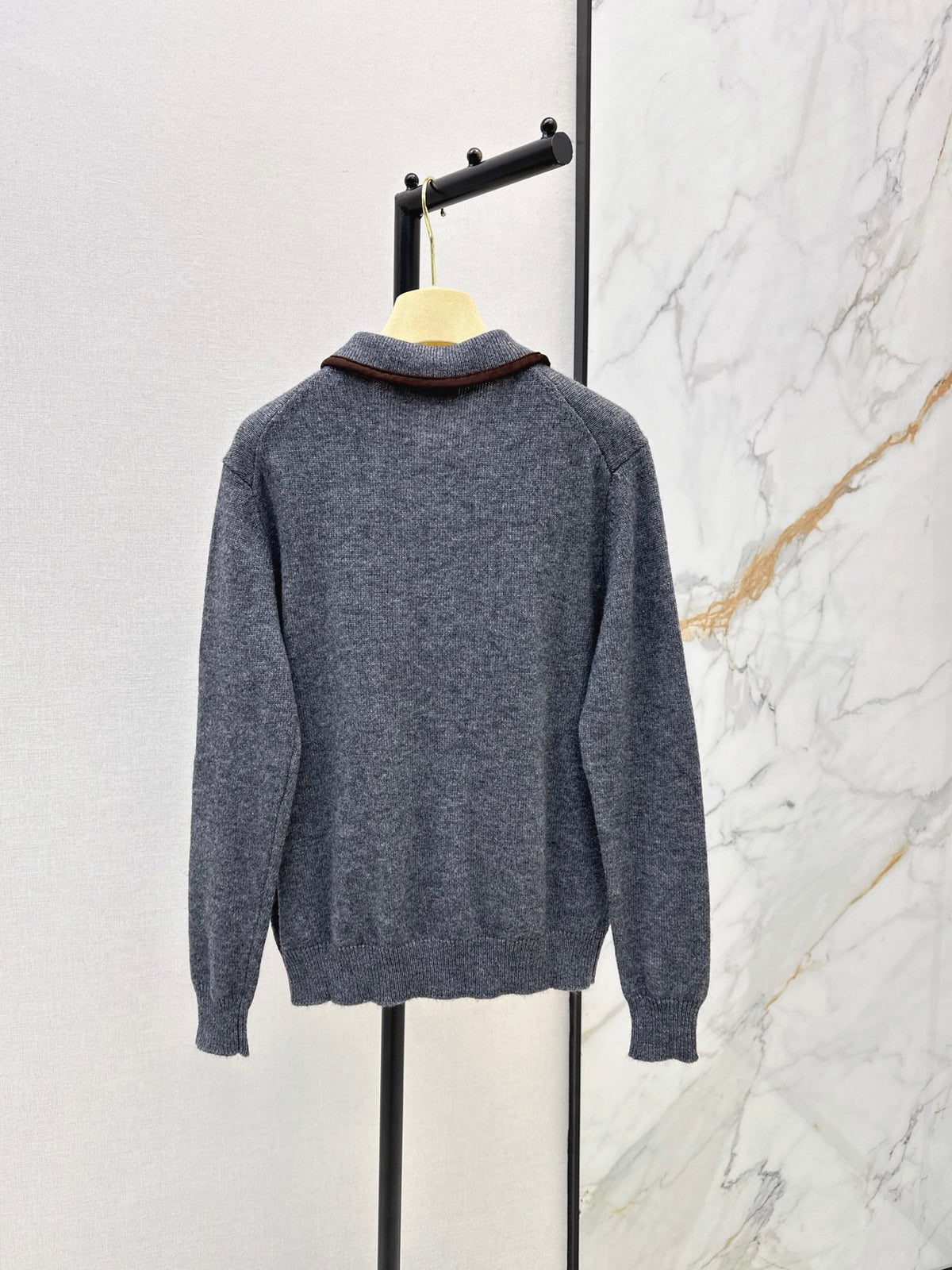 26FW New Collared Zip-Up Cardigan 🩶
