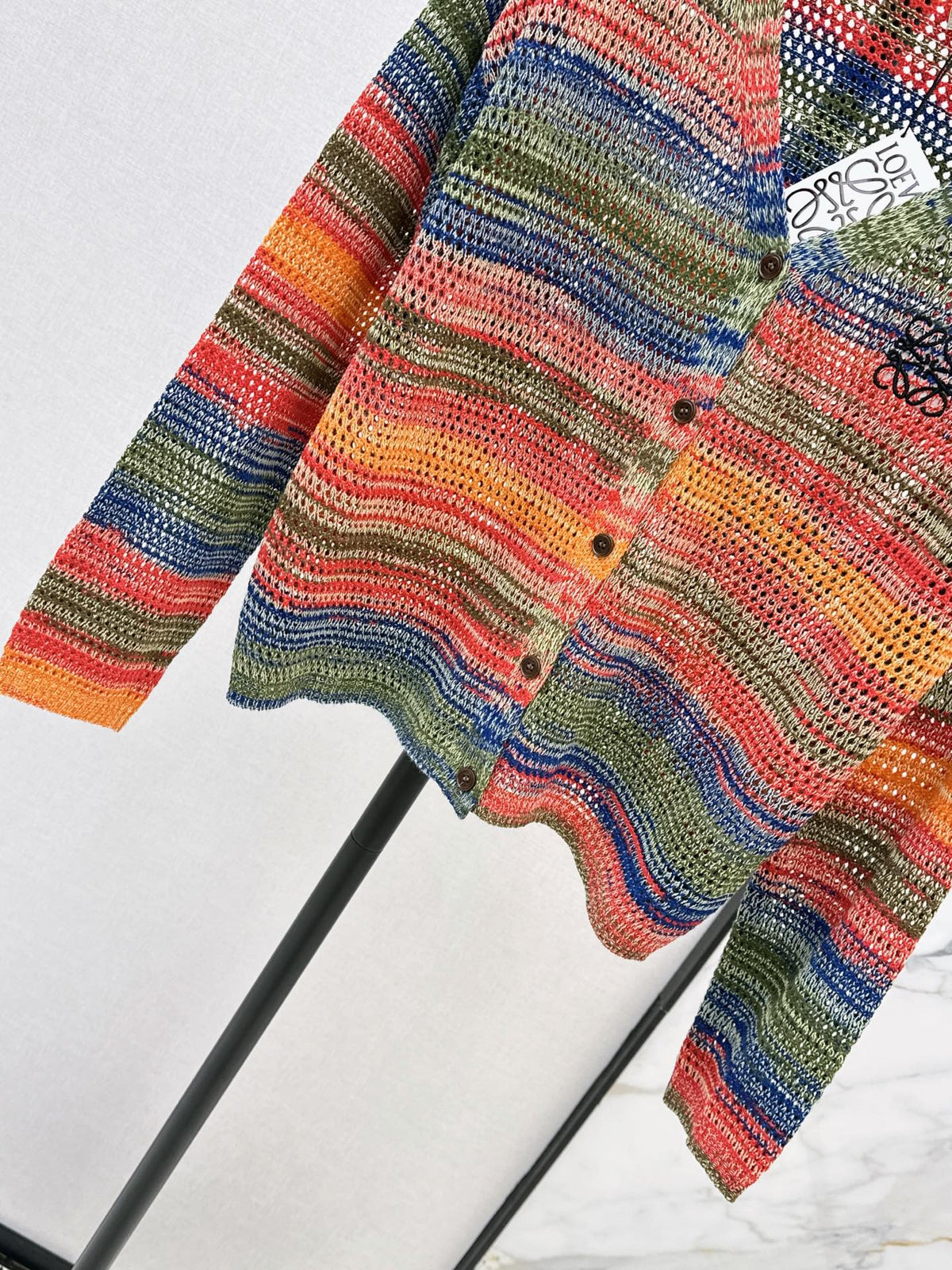 26FW New Striped Cut-Out Knit Cardigan 🖤
