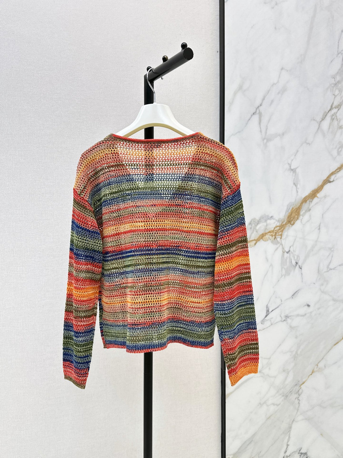 26FW New Striped Cut-Out Knit Cardigan 🖤
