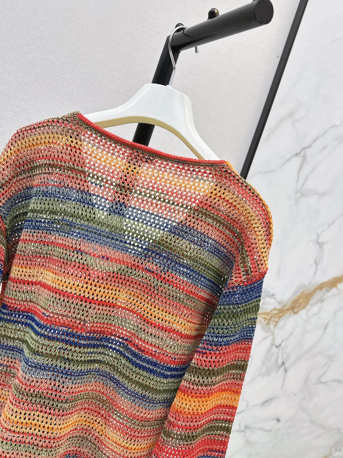 26FW New Striped Cut-Out Knit Cardigan 🖤