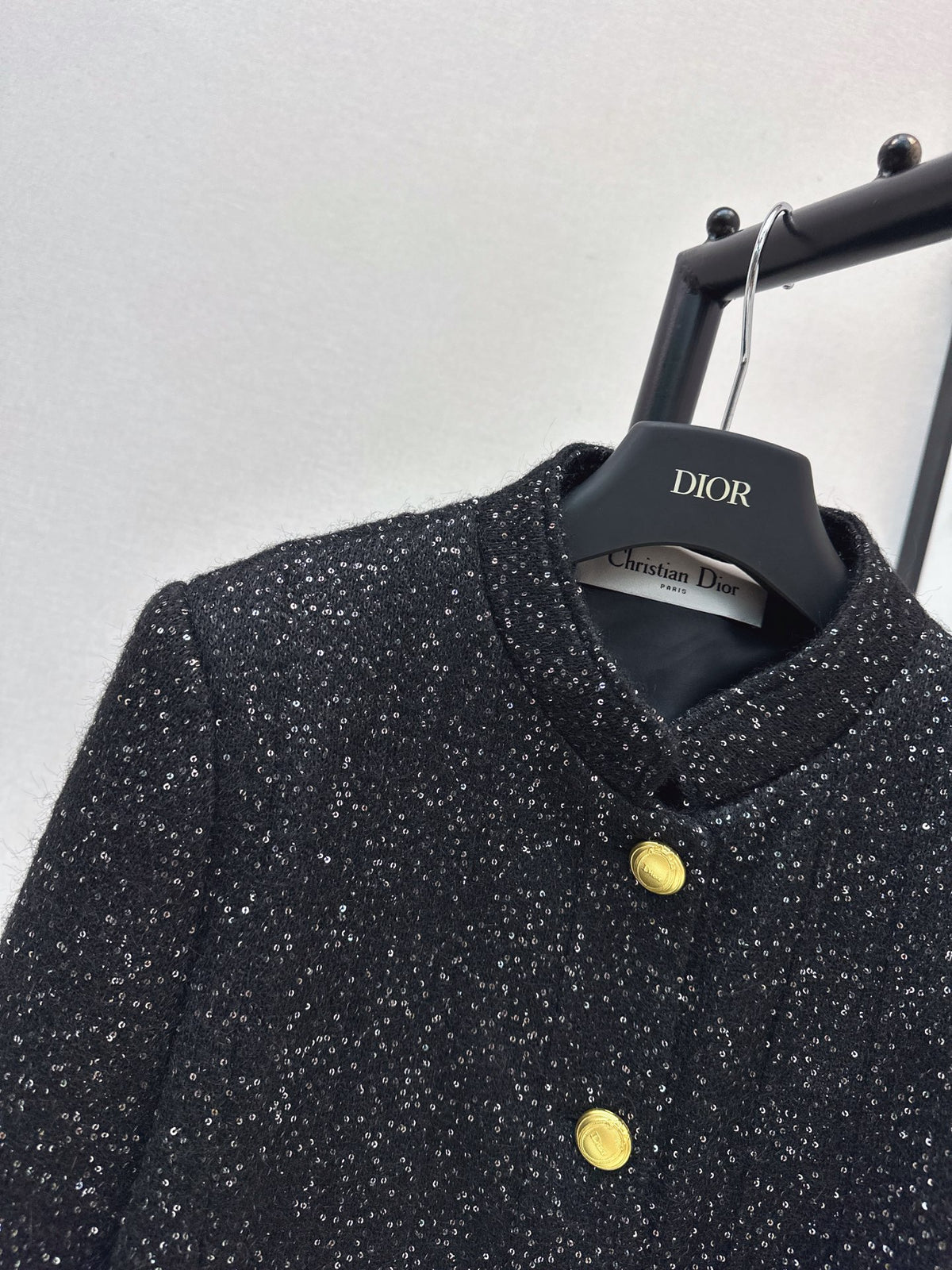 26FW New Sequin Tweed Stand-Collar Jacket 🖤