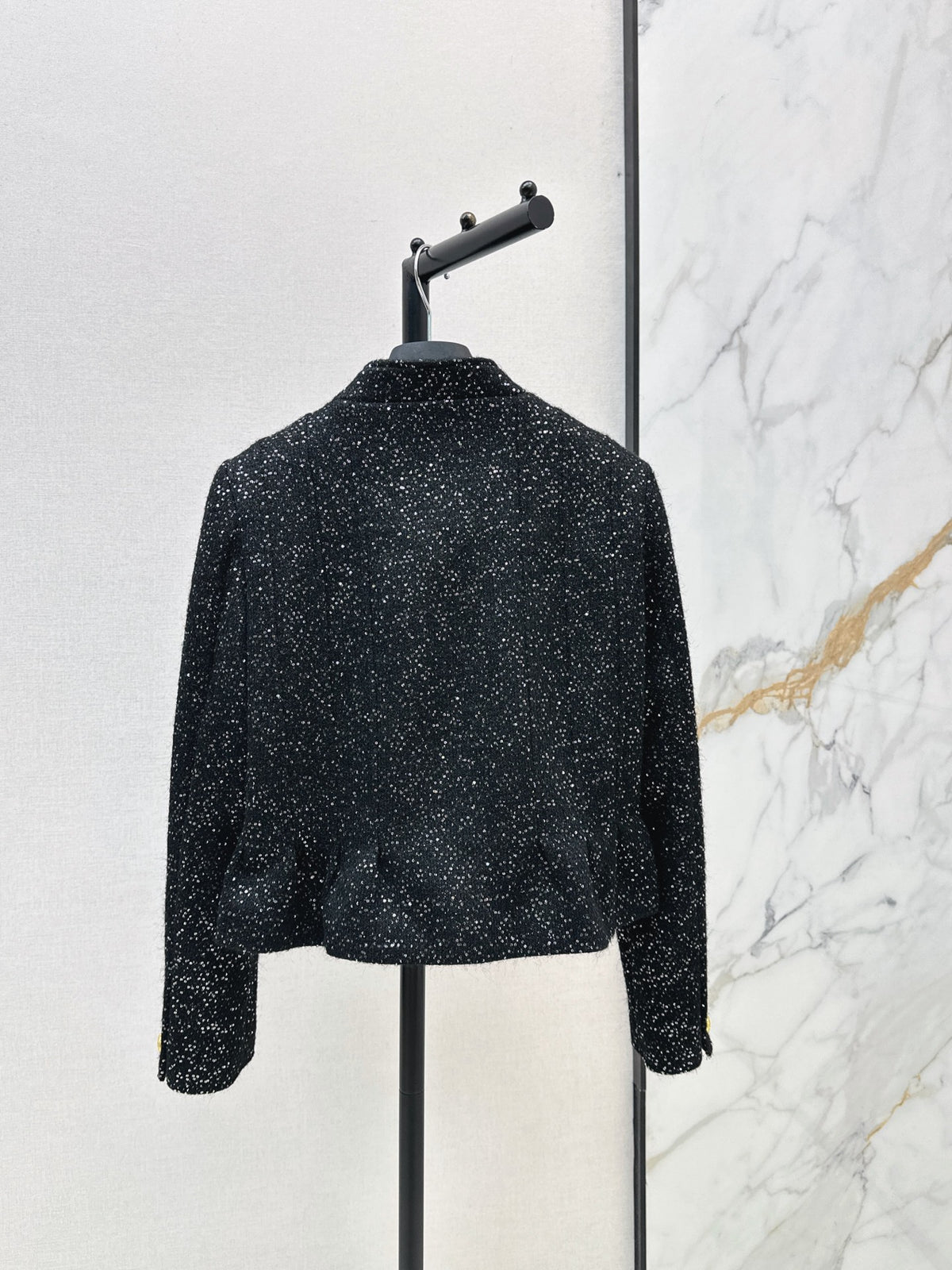 26FW New Sequin Tweed Stand-Collar Jacket 🖤