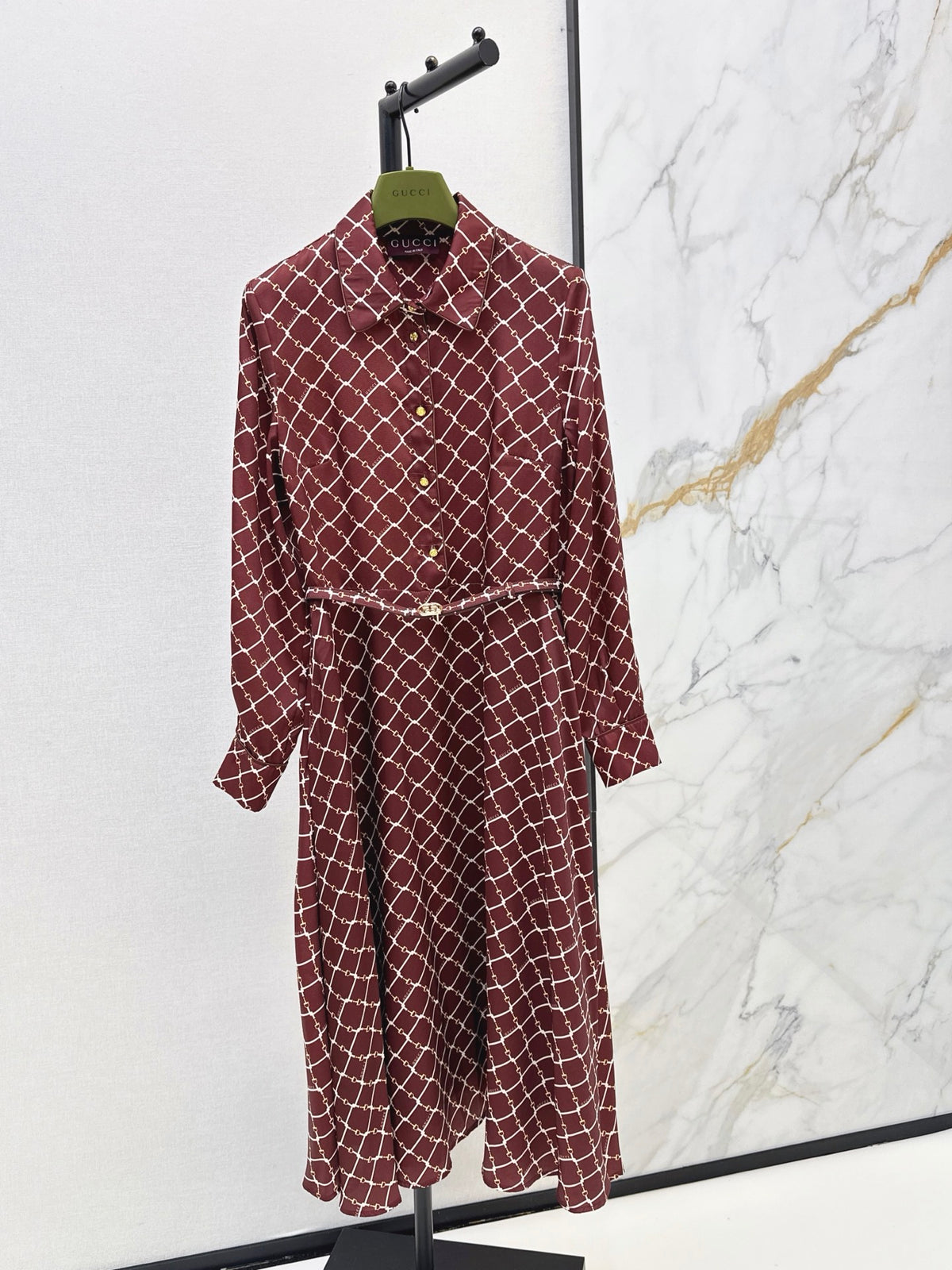 26FW New Printed Shirt Dress