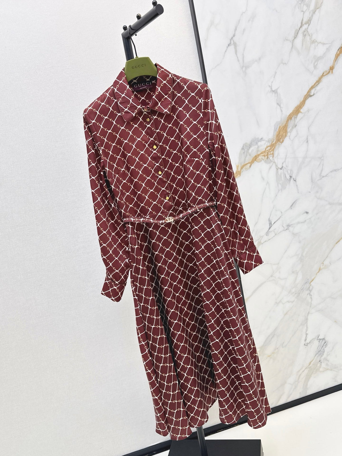 26FW New Printed Shirt Dress
