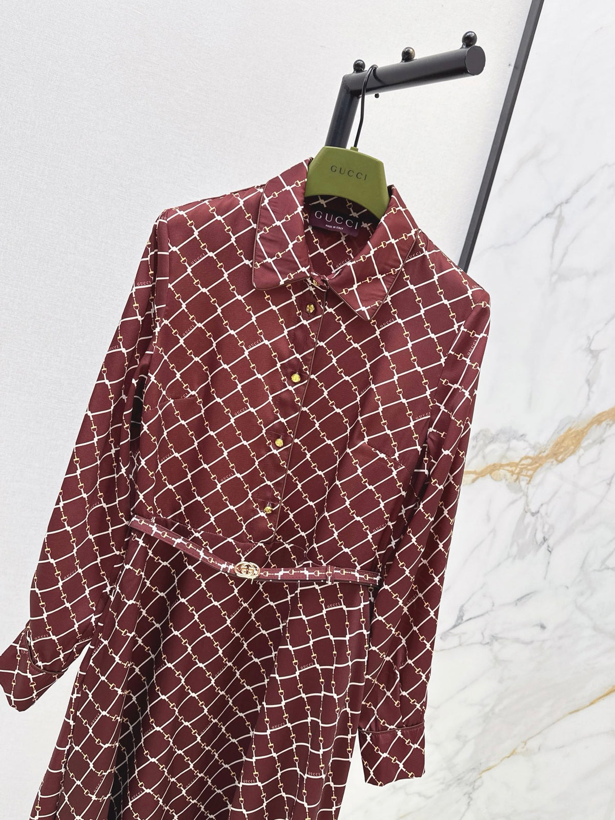 26FW New Printed Shirt Dress